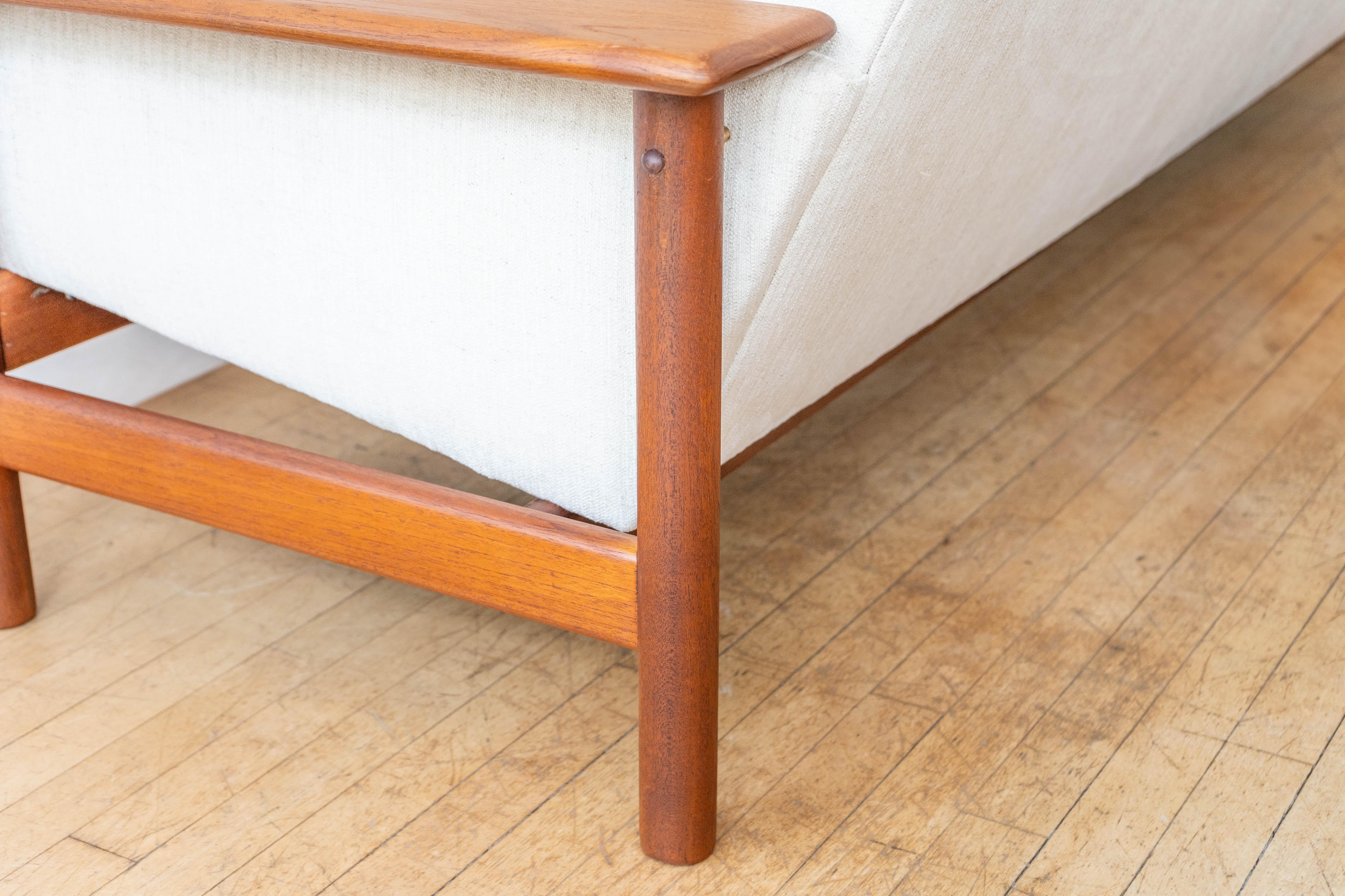 Scandinavian Teak Four-Seat Sofa 4