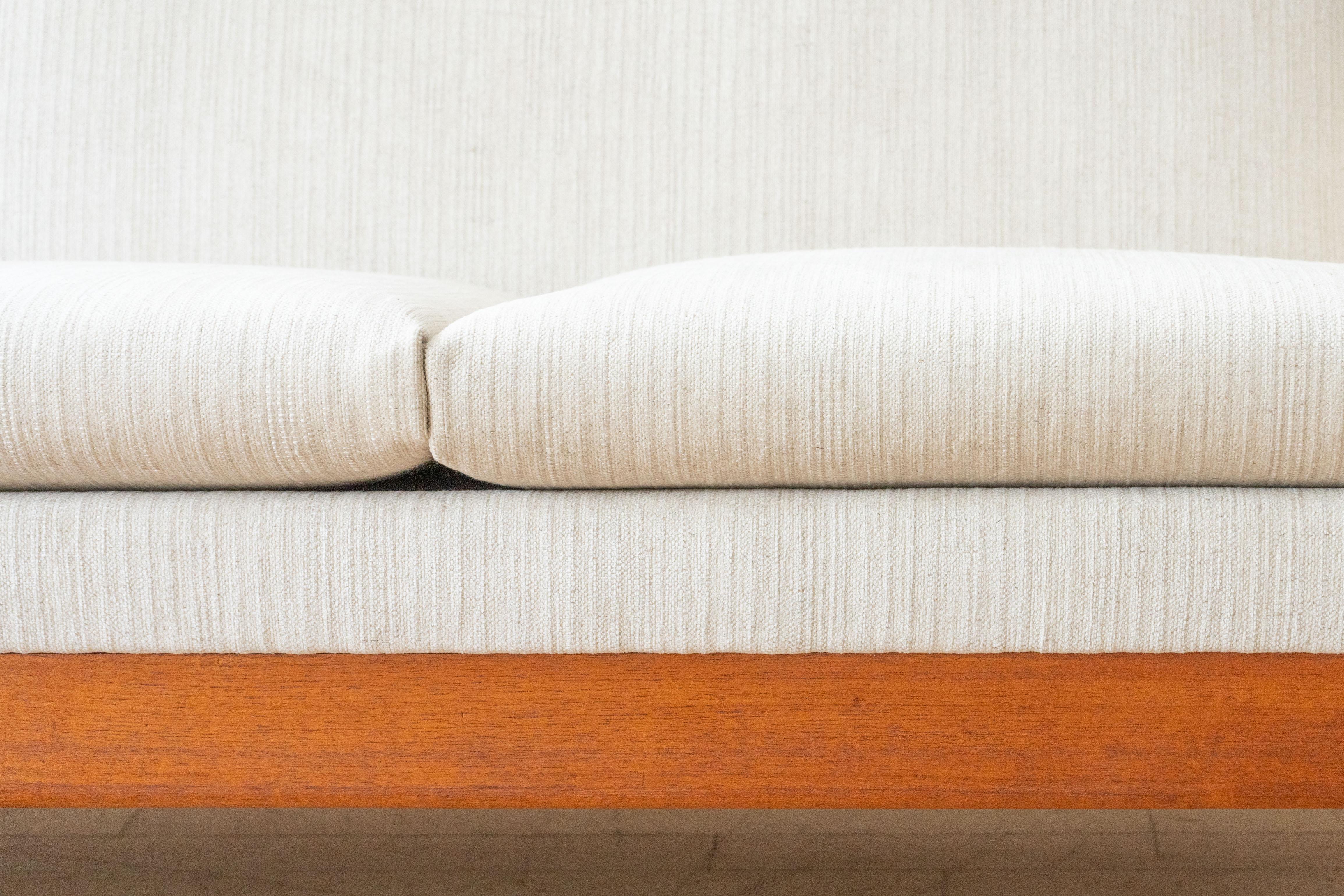 Scandinavian Teak Four-Seat Sofa In Good Condition In Cambridge, US