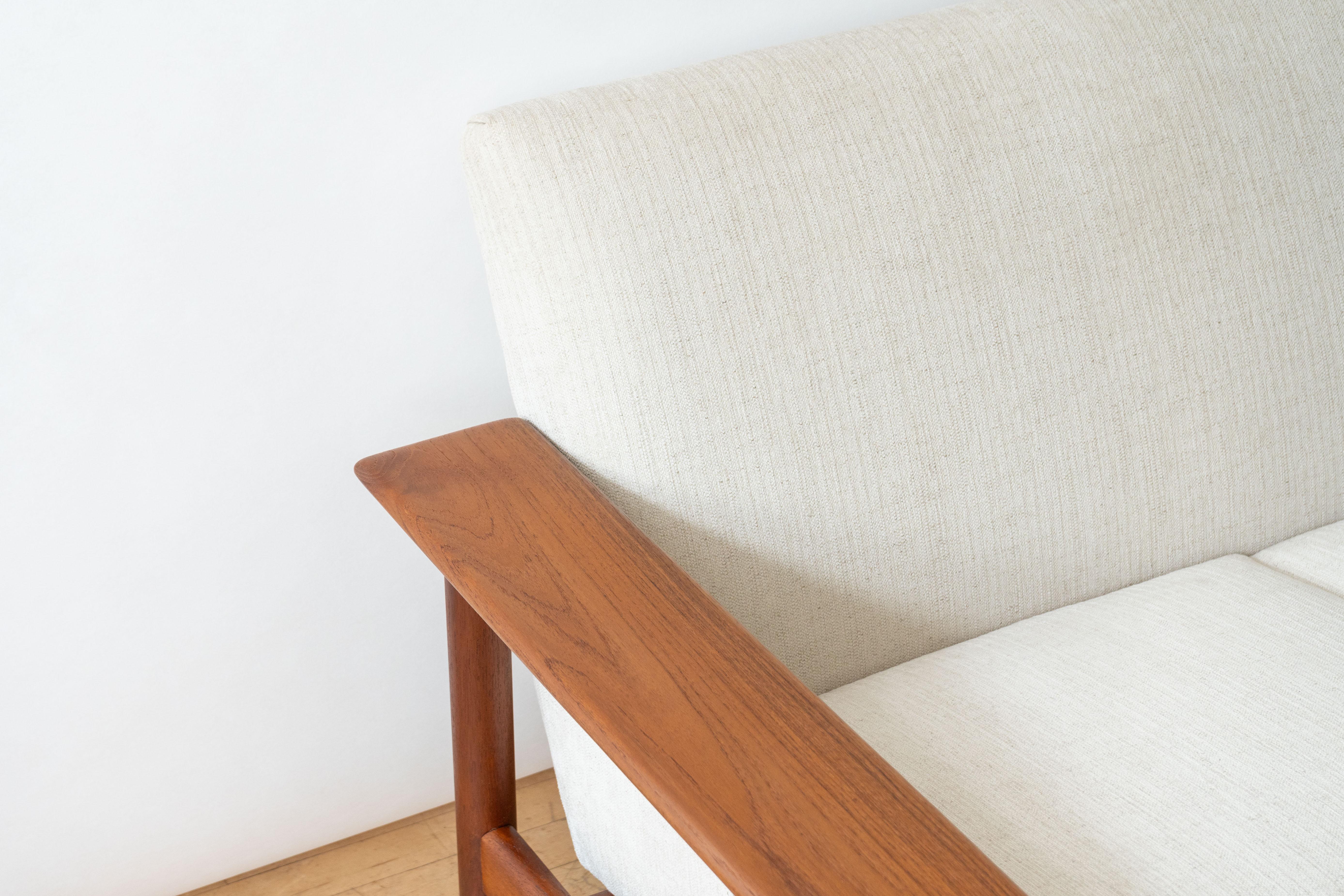 Mid-20th Century Scandinavian Teak Four-Seat Sofa