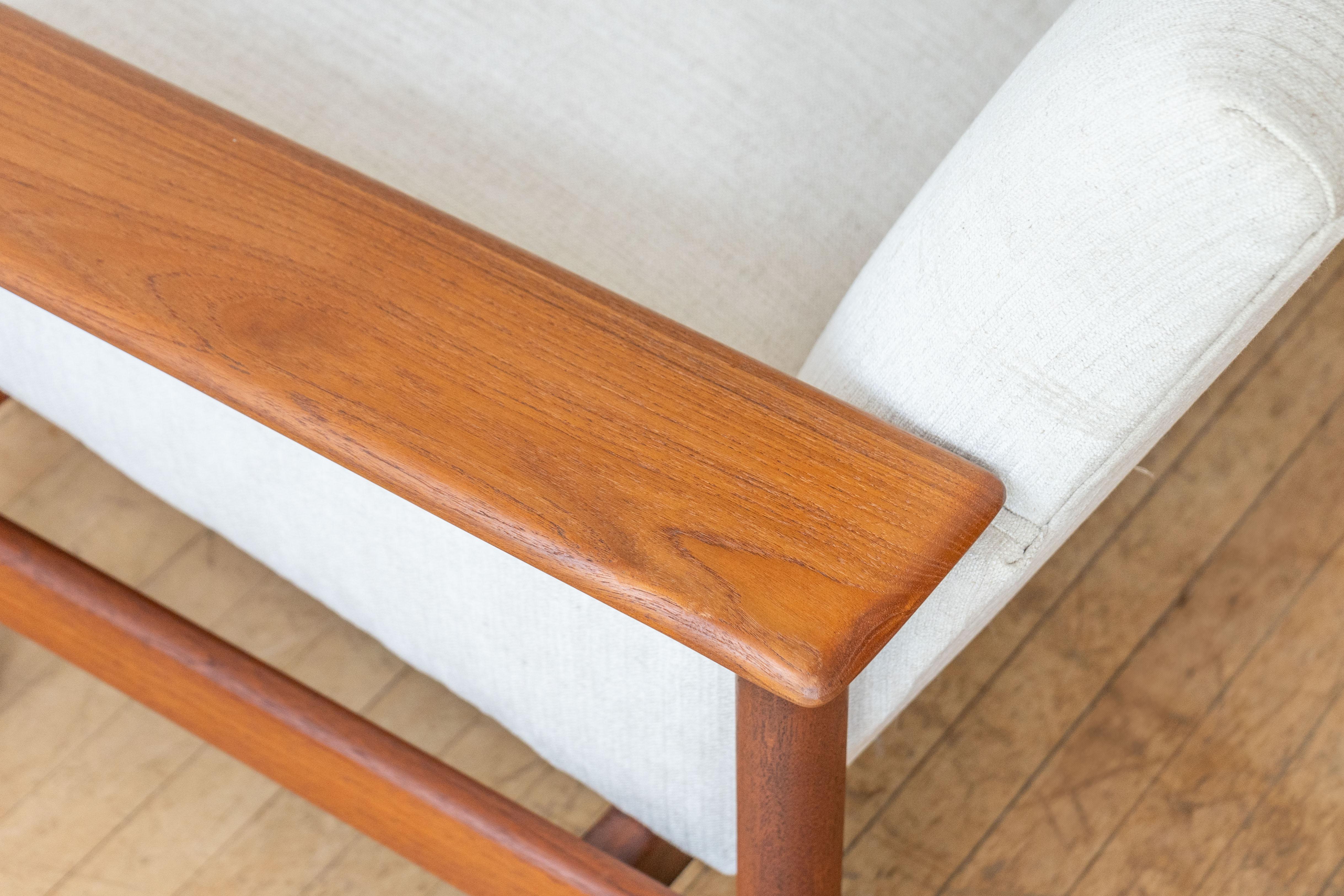 Scandinavian Teak Four-Seat Sofa 2