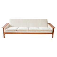 Scandinavian Teak Four-Seat Sofa