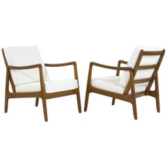 Scandinavian Teak Lounge Chairs, Model FD109 by Ole Wanscher