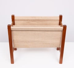 Scandinavian Teak Magazine Rack  1960s