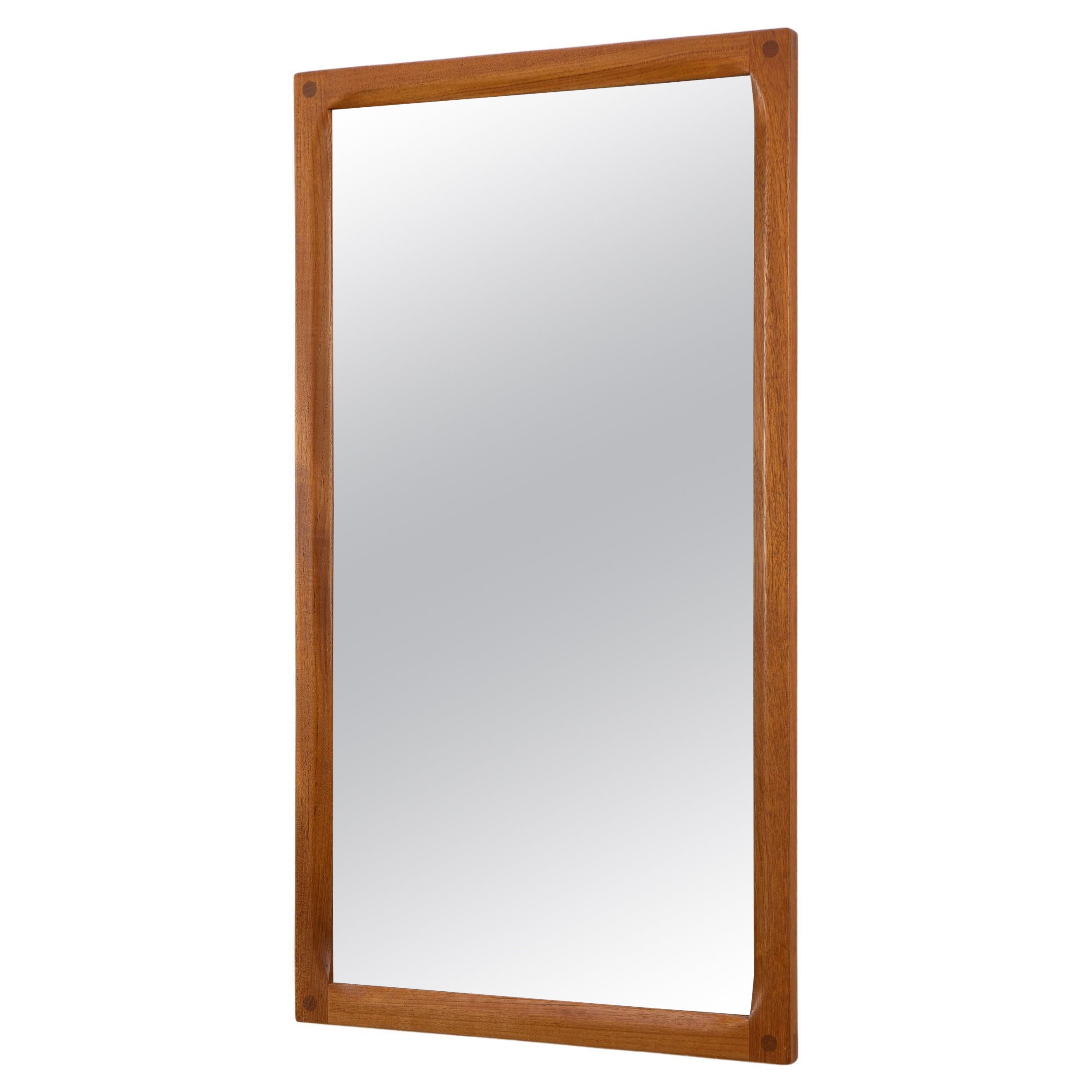 Scandinavian Teak Mirror by Aksel Kjersgaard Odder, Denmark, 1960s