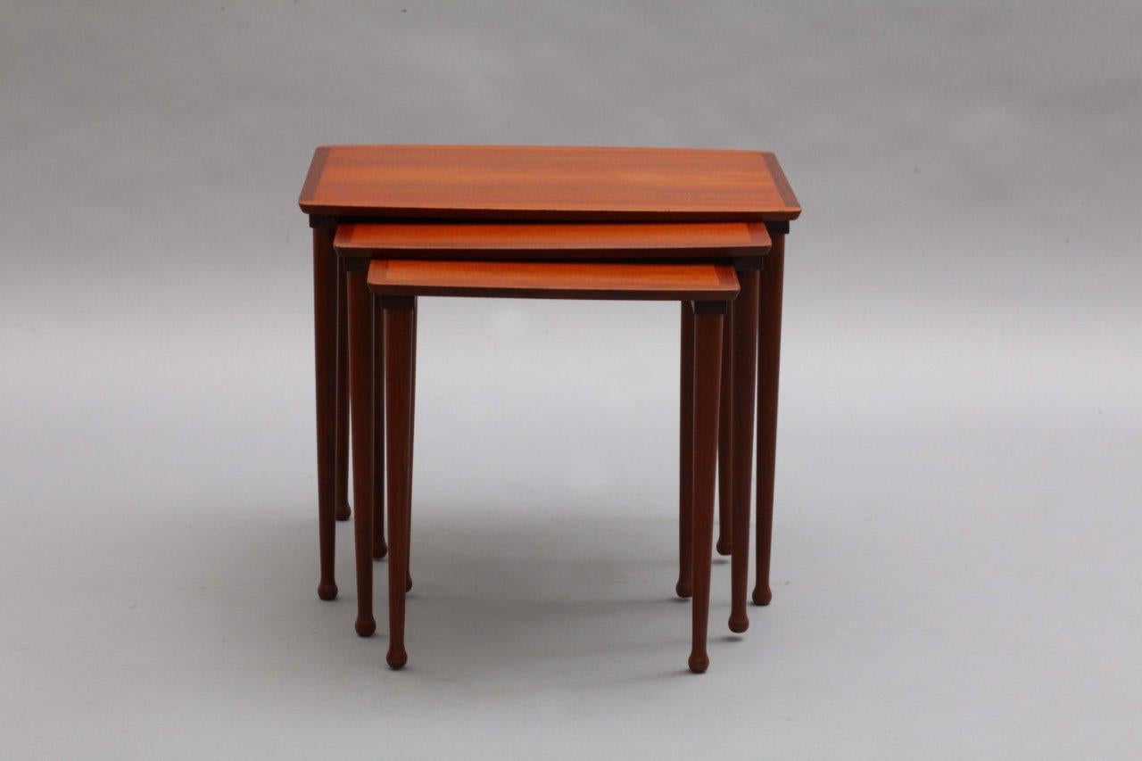 Scandinavian Teak Nesting Tables, Denmark, 1950 In Excellent Condition In Vienna, Vienna