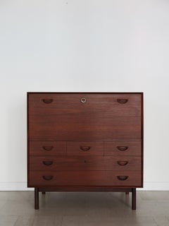 Scandinavian Teak Peter Hvidt & Orla Molgaard Nielsen Chest Bar Cabinet, 1960s
