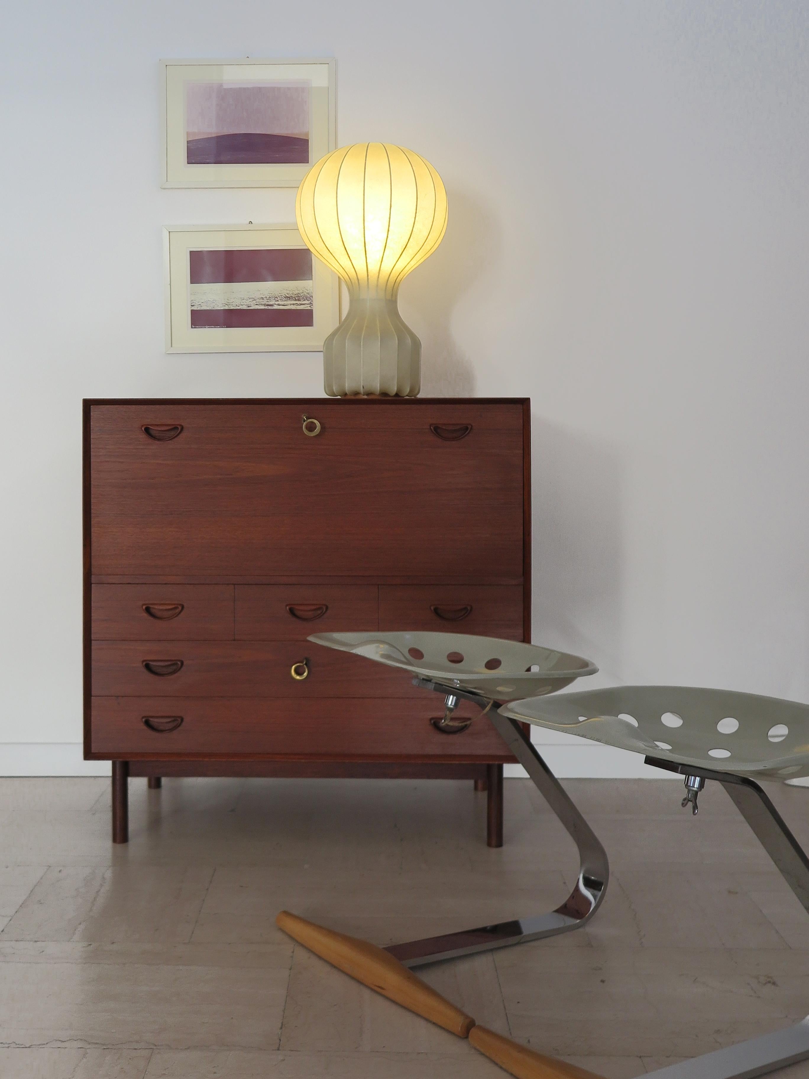 Danish Scandinavian Teak Peter Hvidt & Orla Molgaard Nielsen Chest Bar Cabinet, 1960s For Sale