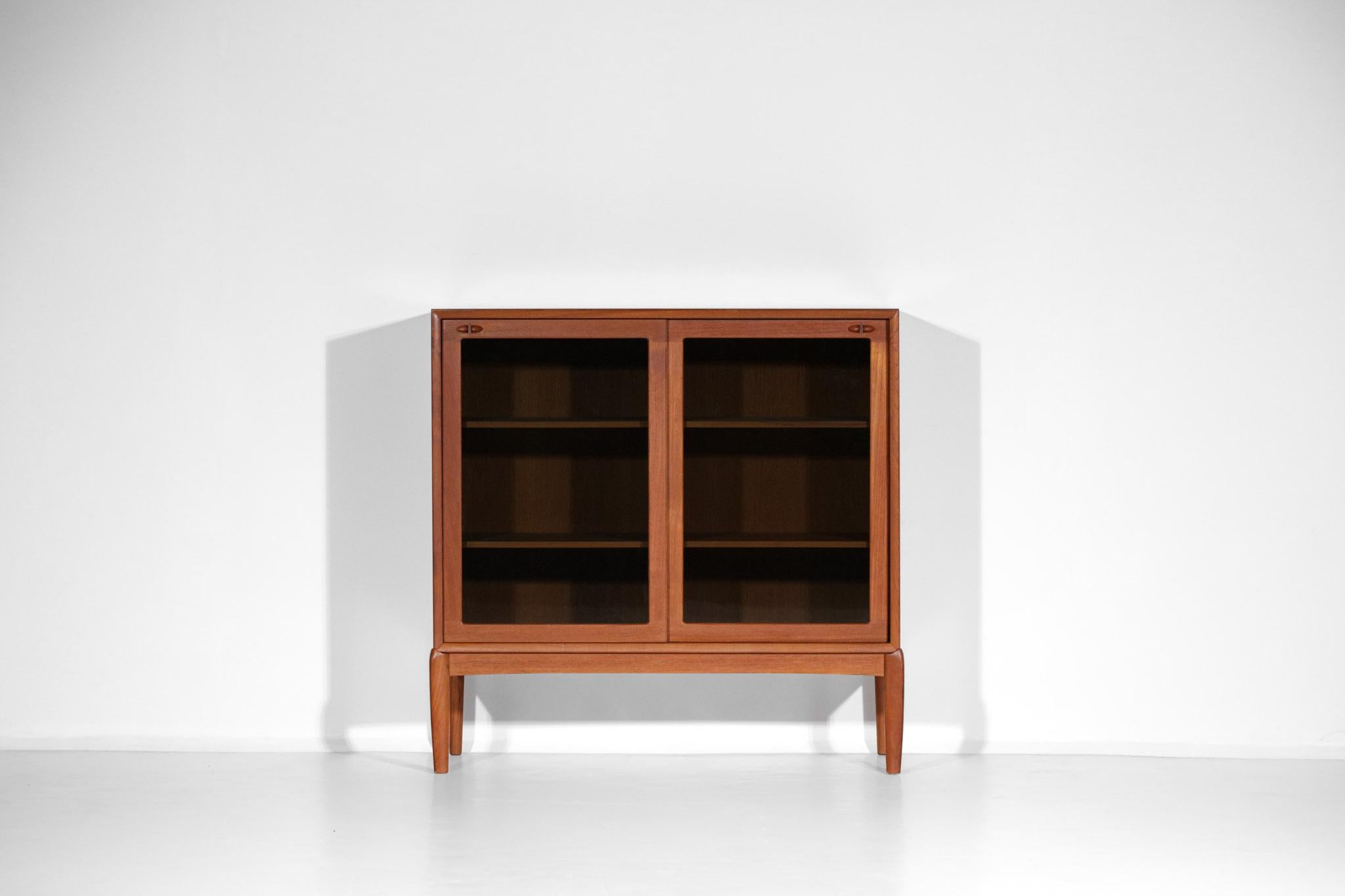 Scandinavian Teak Showcase from the 60's by HW Klein Edited by Bramin For Sale 5