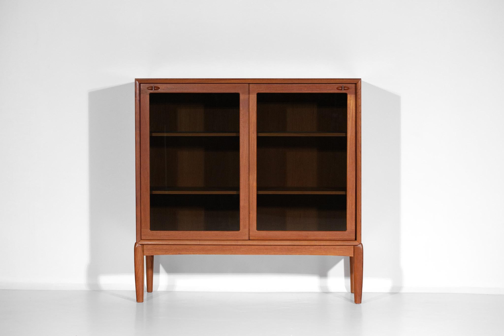 Scandinavian Teak Showcase from the 60's by HW Klein Edited by Bramin For Sale 7