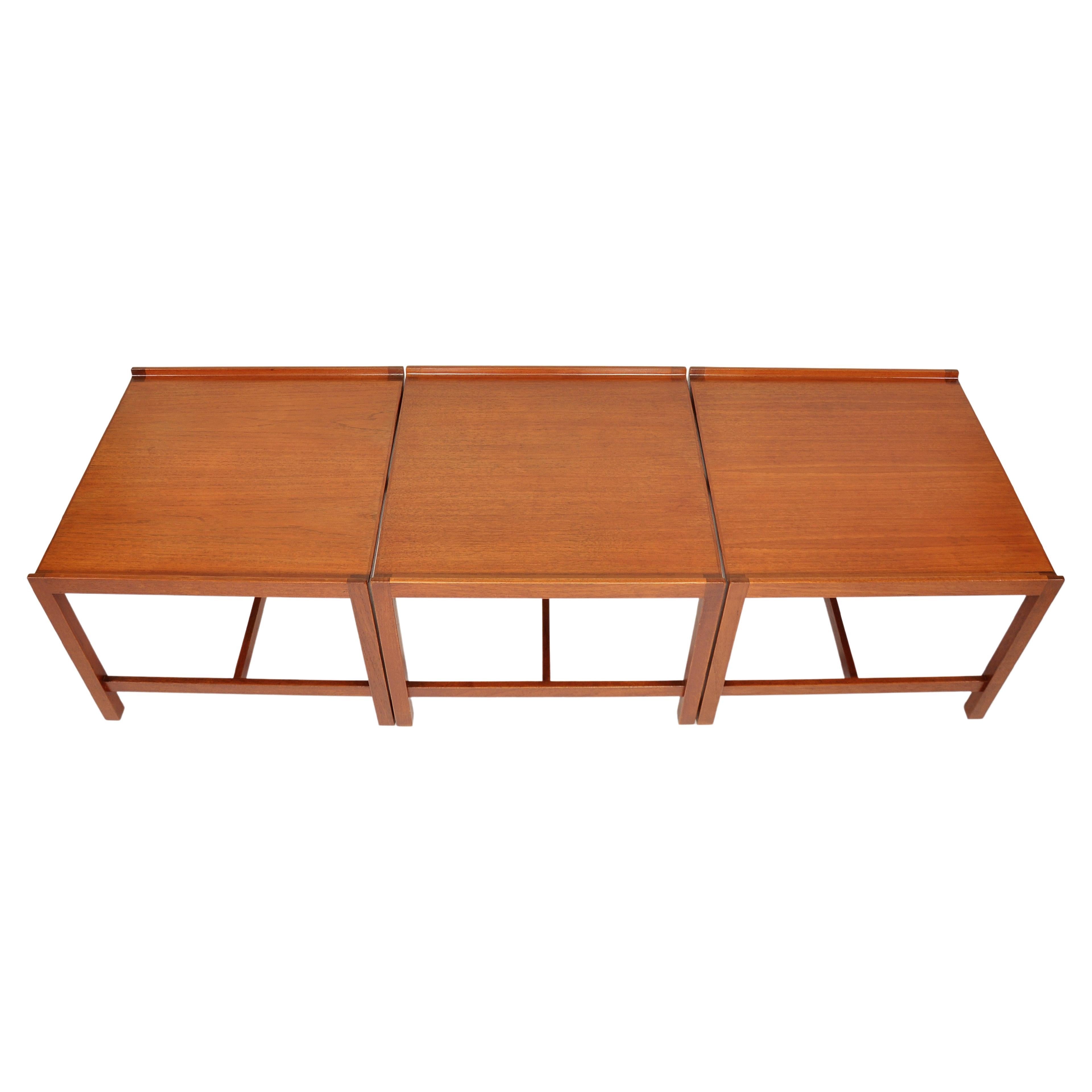 Scandinavian Teak Side Table or Bench by Brode Blindheim For Sale 2