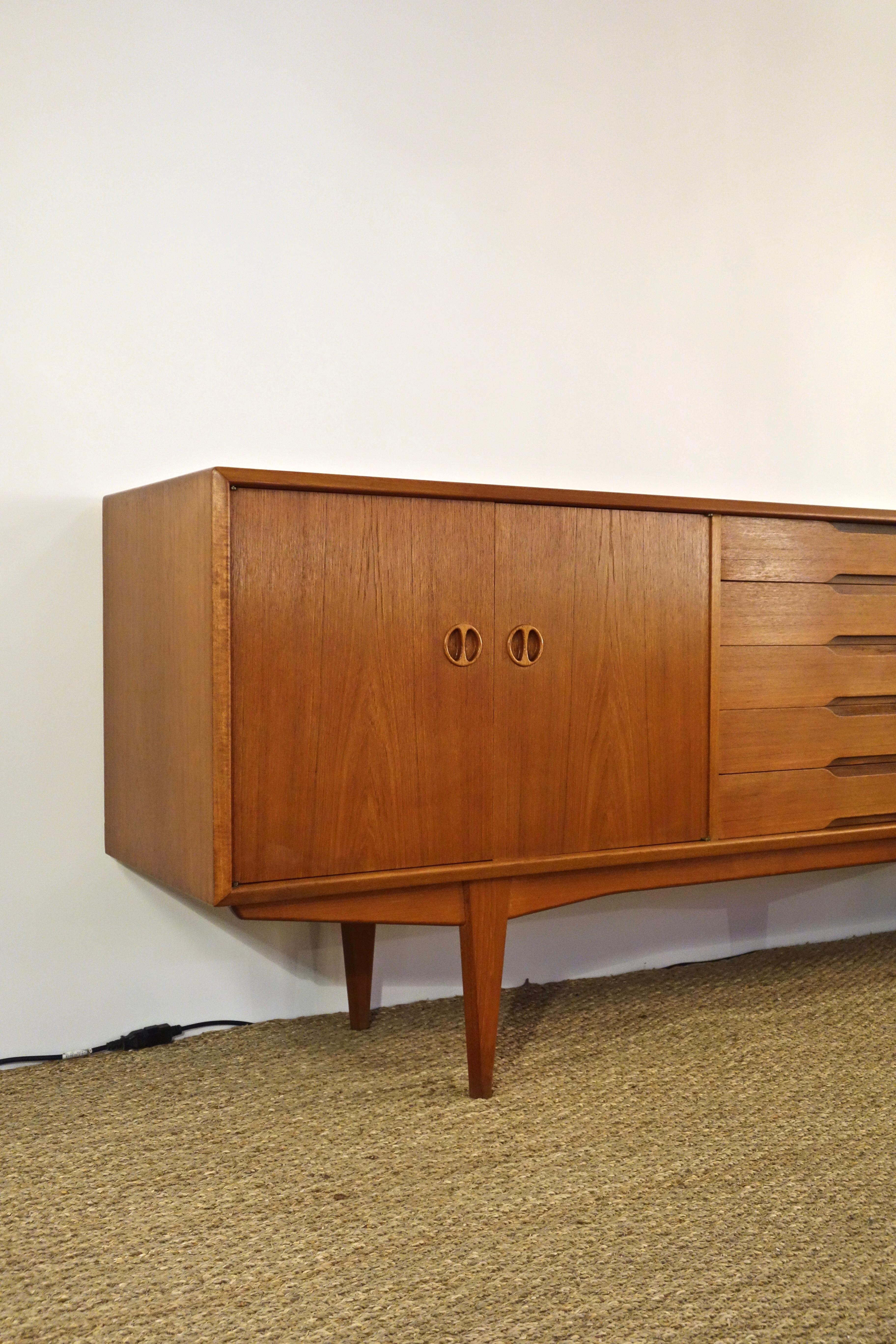 Scandinavian Modern Scandinavian Teak Sideboard, 1960s