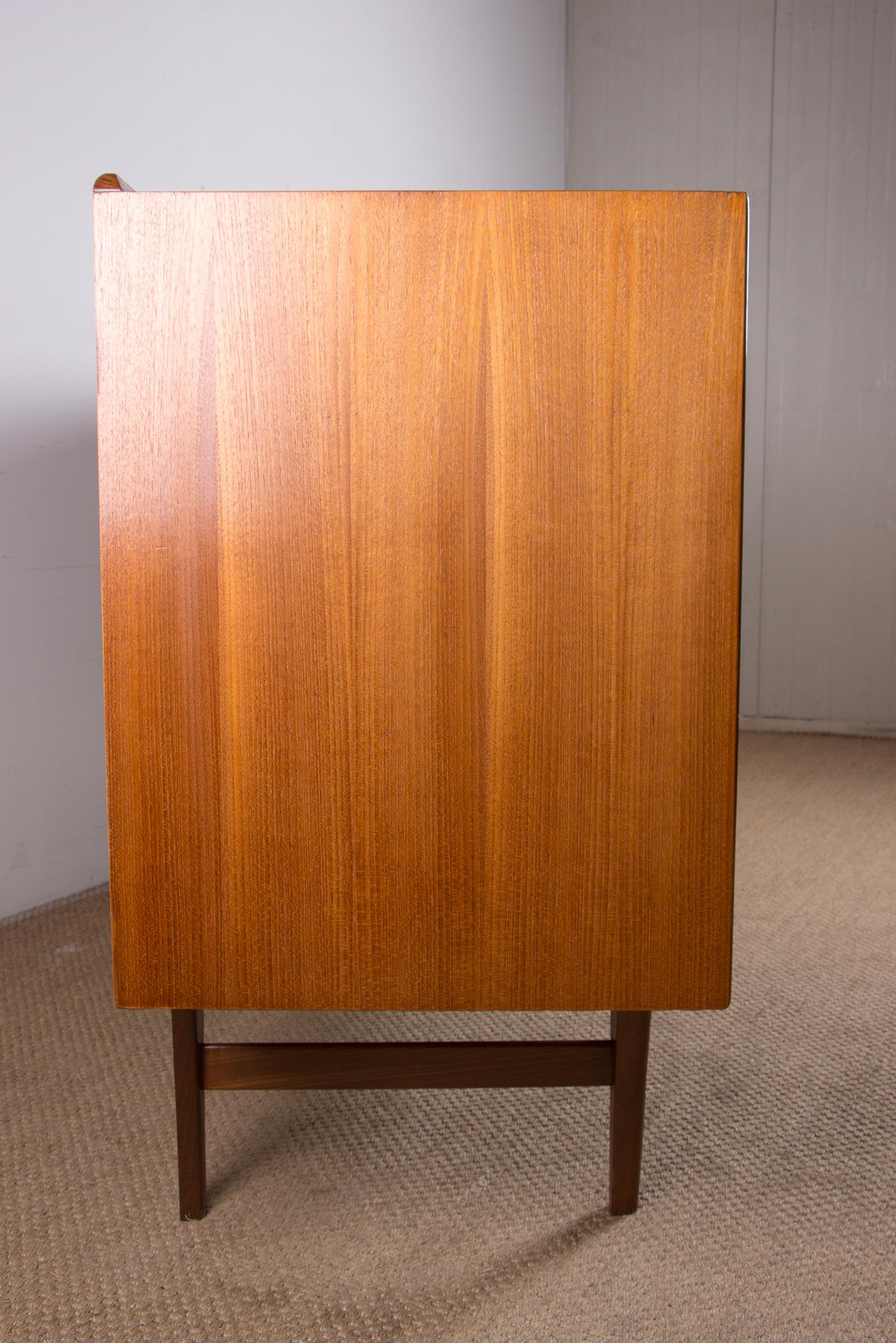 Scandinavian teak sideboard, 200 cm, 1960. For Sale 9