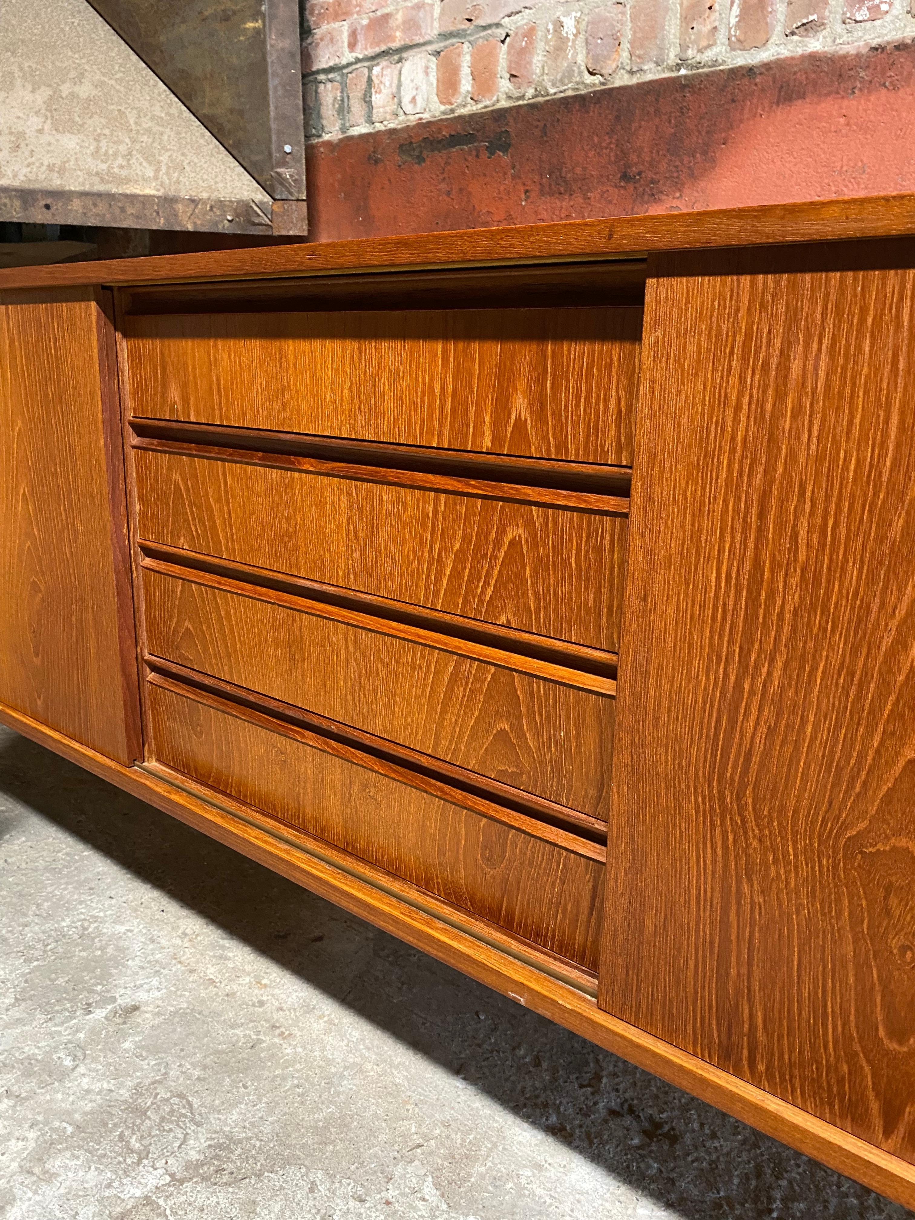 Birch Scandinavian Teak Sideboard