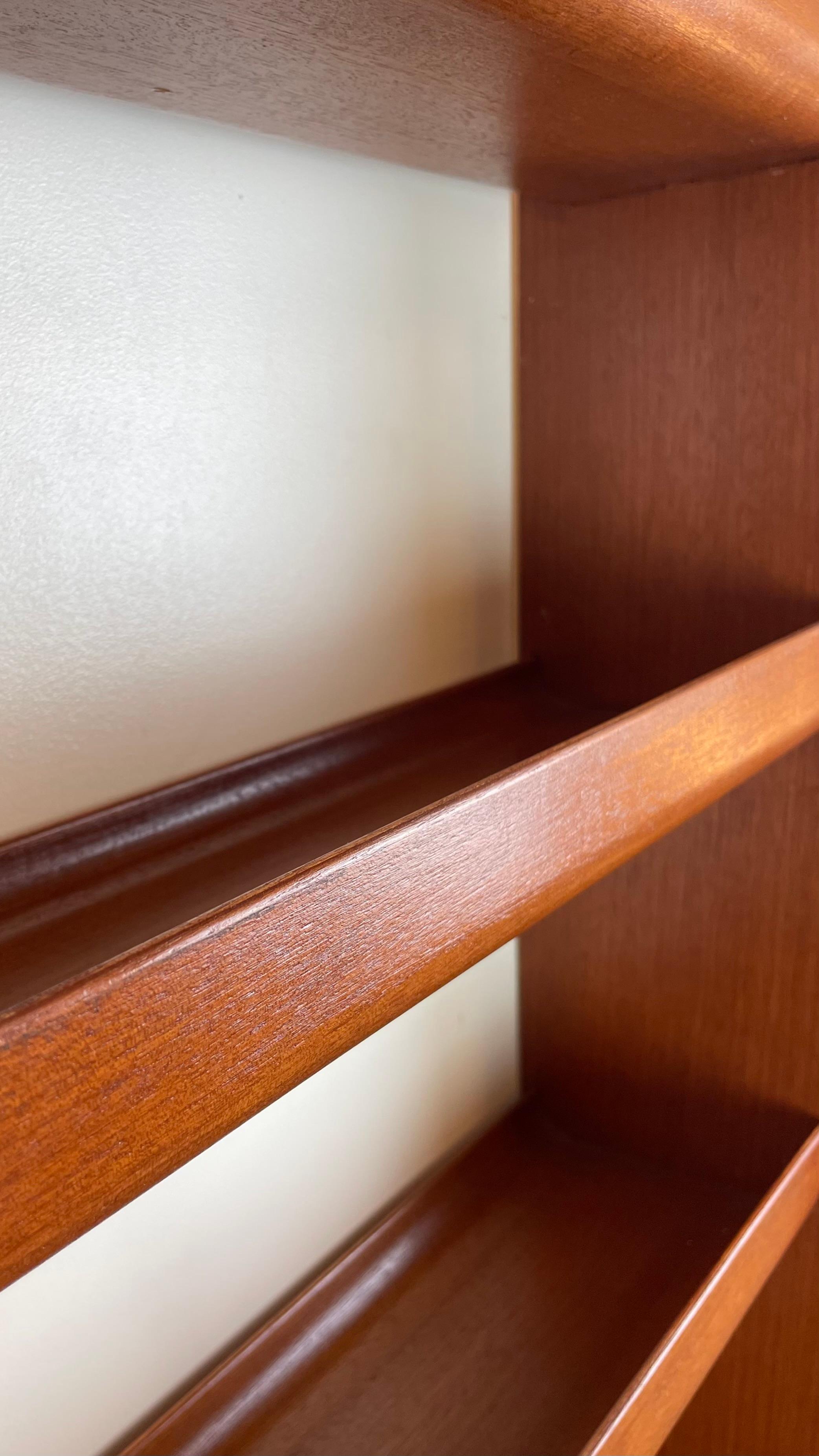 Scandinavian Teak Wall Shelf , 1960s For Sale 5