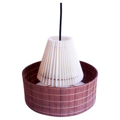 Scandinavian teka Italian ceiling lamp  Bohemian style from 1960
s (29x29x29cm)