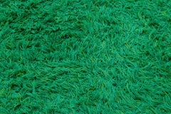 Scandinavian textile designer. Rya carpet in pure cotton. Green tones. 1970s.