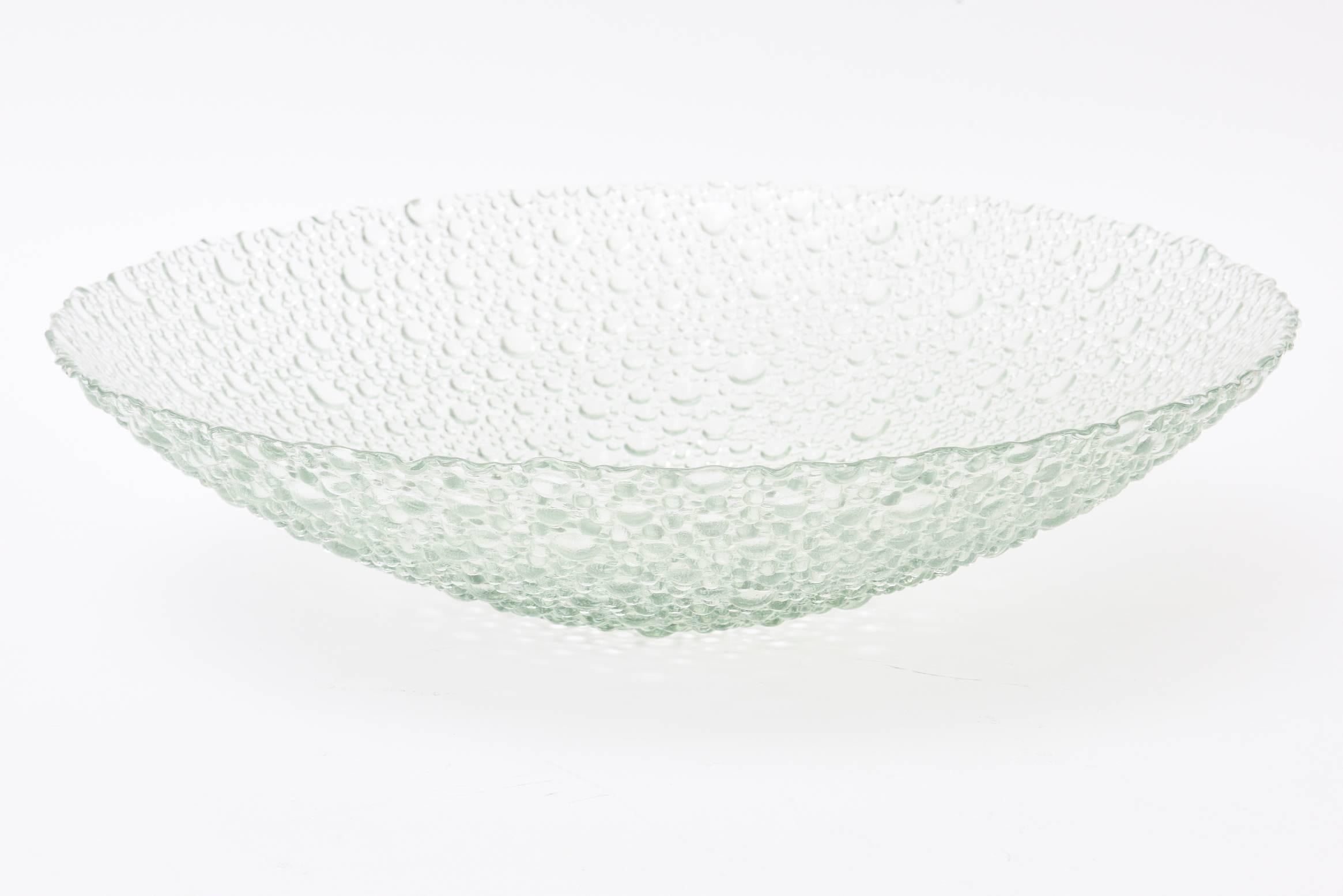 glass bowl with bubbles