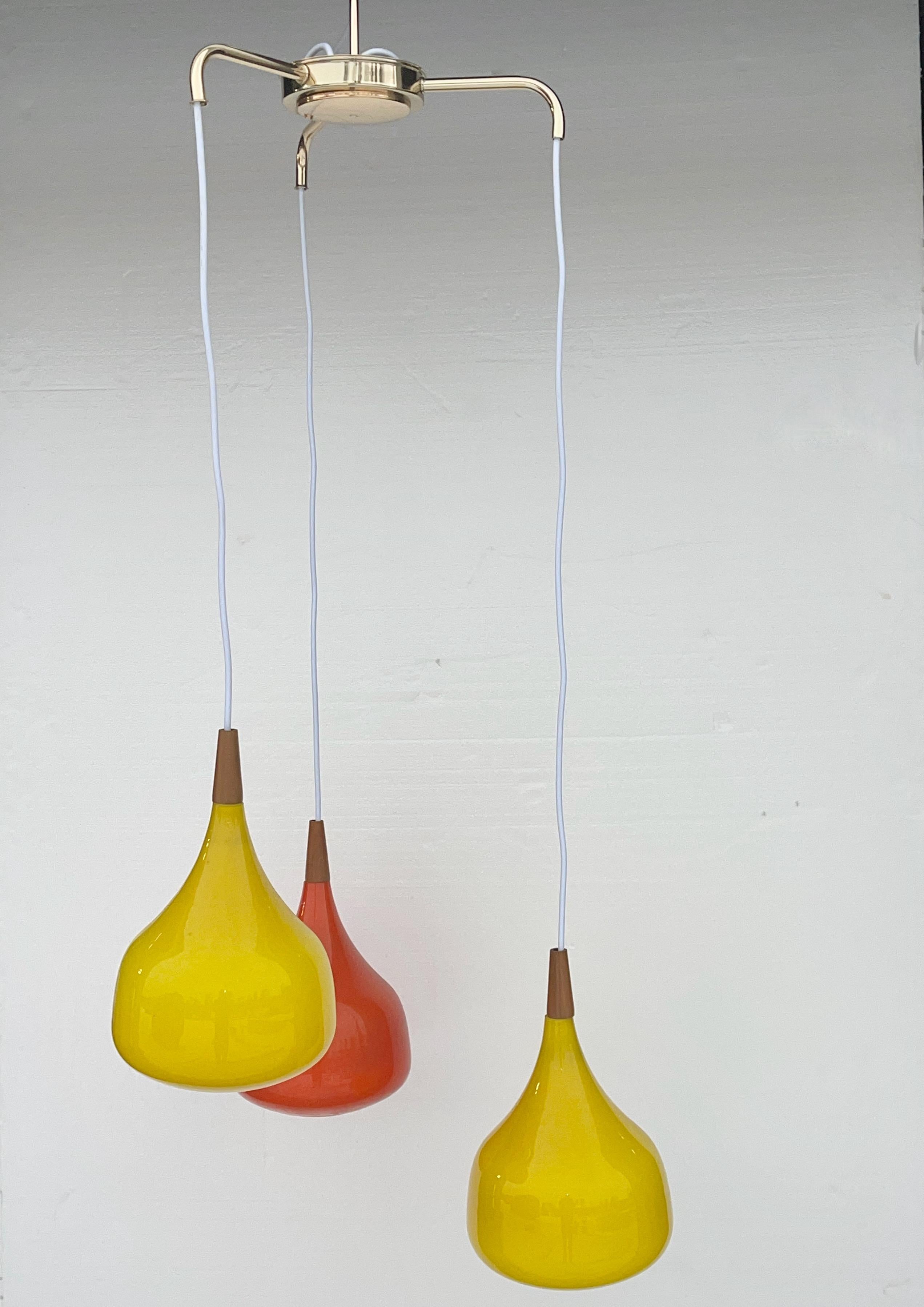 Scandinavian Three Globe Pendant by Progress Lighting For Sale 4