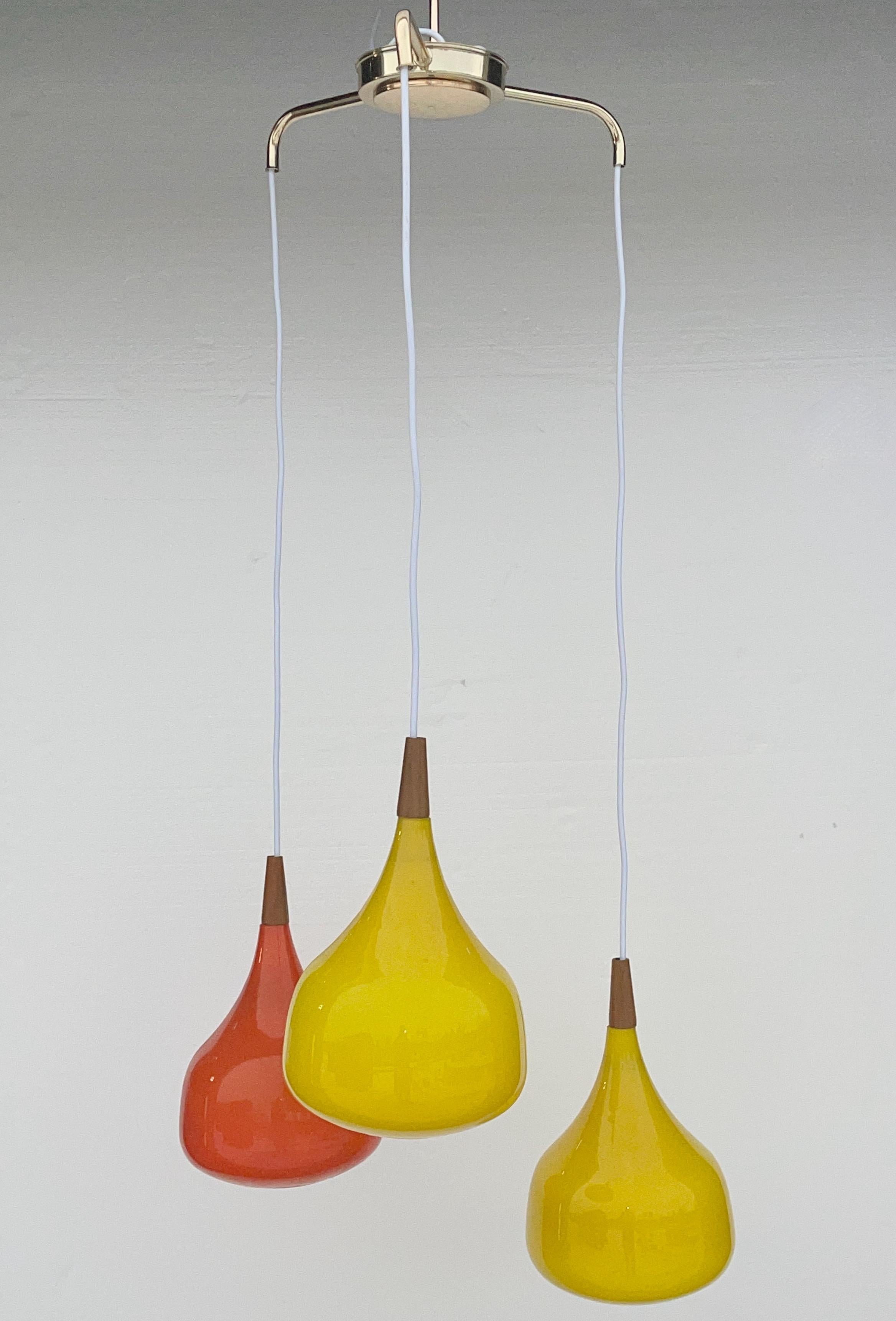 Scandinavian Three Globe Pendant by Progress Lighting For Sale 5