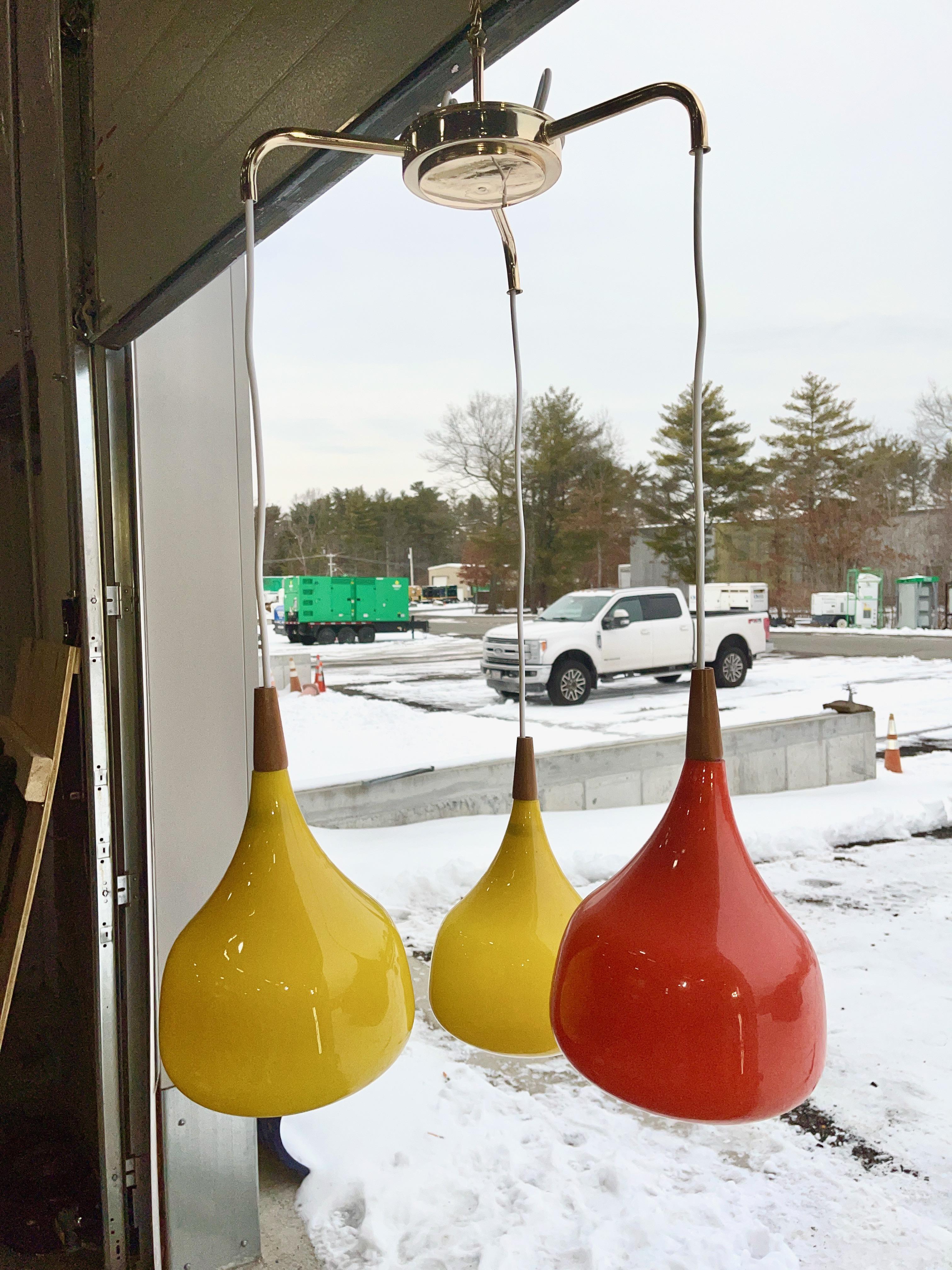 Scandinavian Three Globe Pendant by Progress Lighting For Sale 7