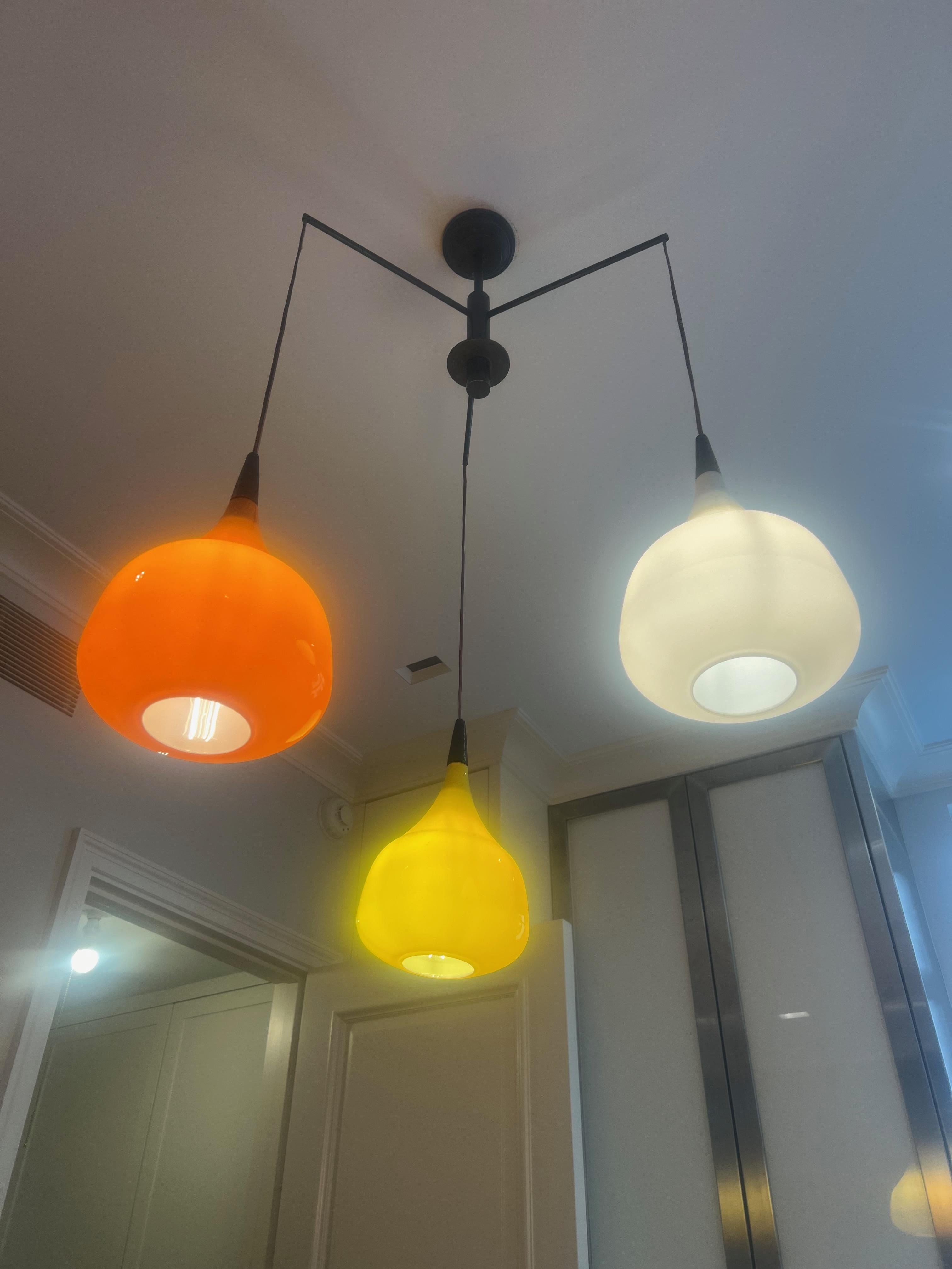 Scandinavian Three Globe Pendant by Progress Lighting For Sale 12