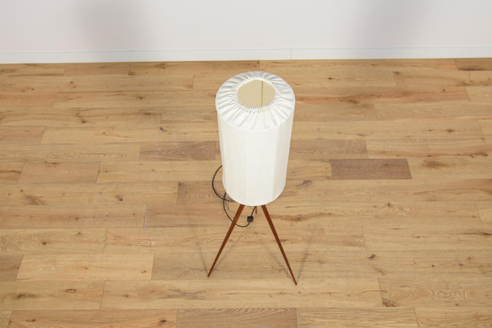 Mid-Century Modern Scandinavian Three-legged Teak Lamp, Sweden, 1970s For Sale