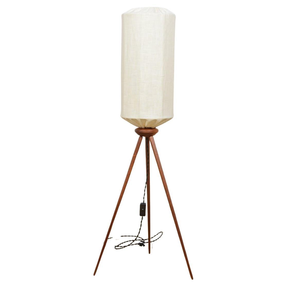 Scandinavian Three-legged Teak Lamp, Sweden, 1970s
