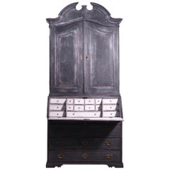 Antique Scandinavian Two-Parts Bureau, 18th Century