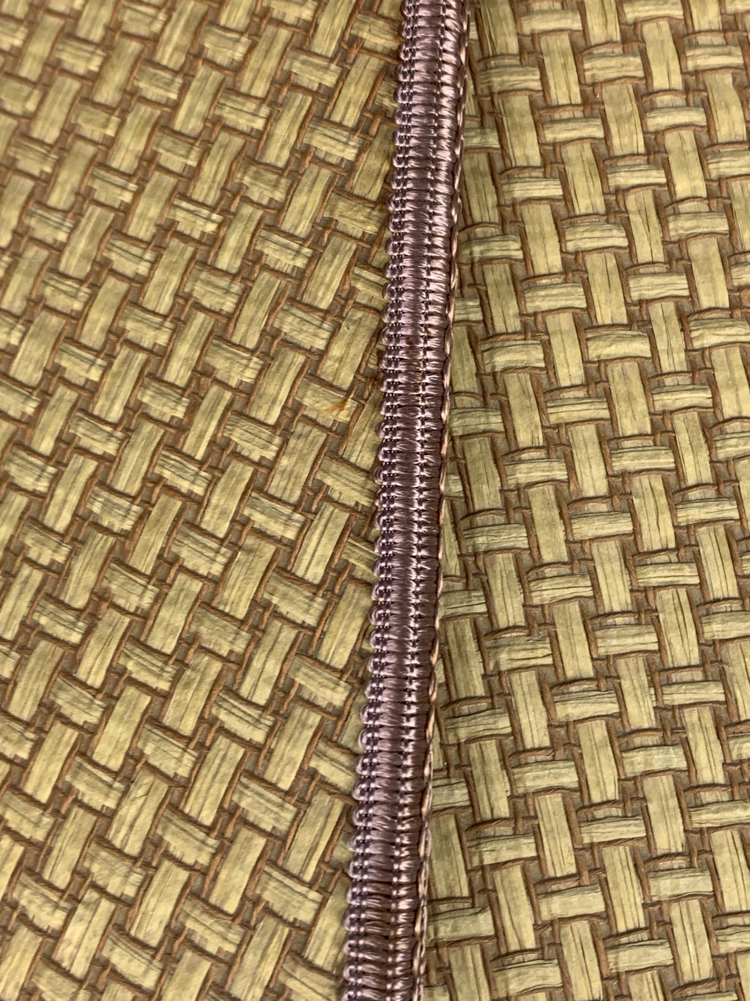 Lampada a sospensione scandinava a ventaglio Uchiwa in rattan intrecciato, anni '60 - '70 in vendita 2