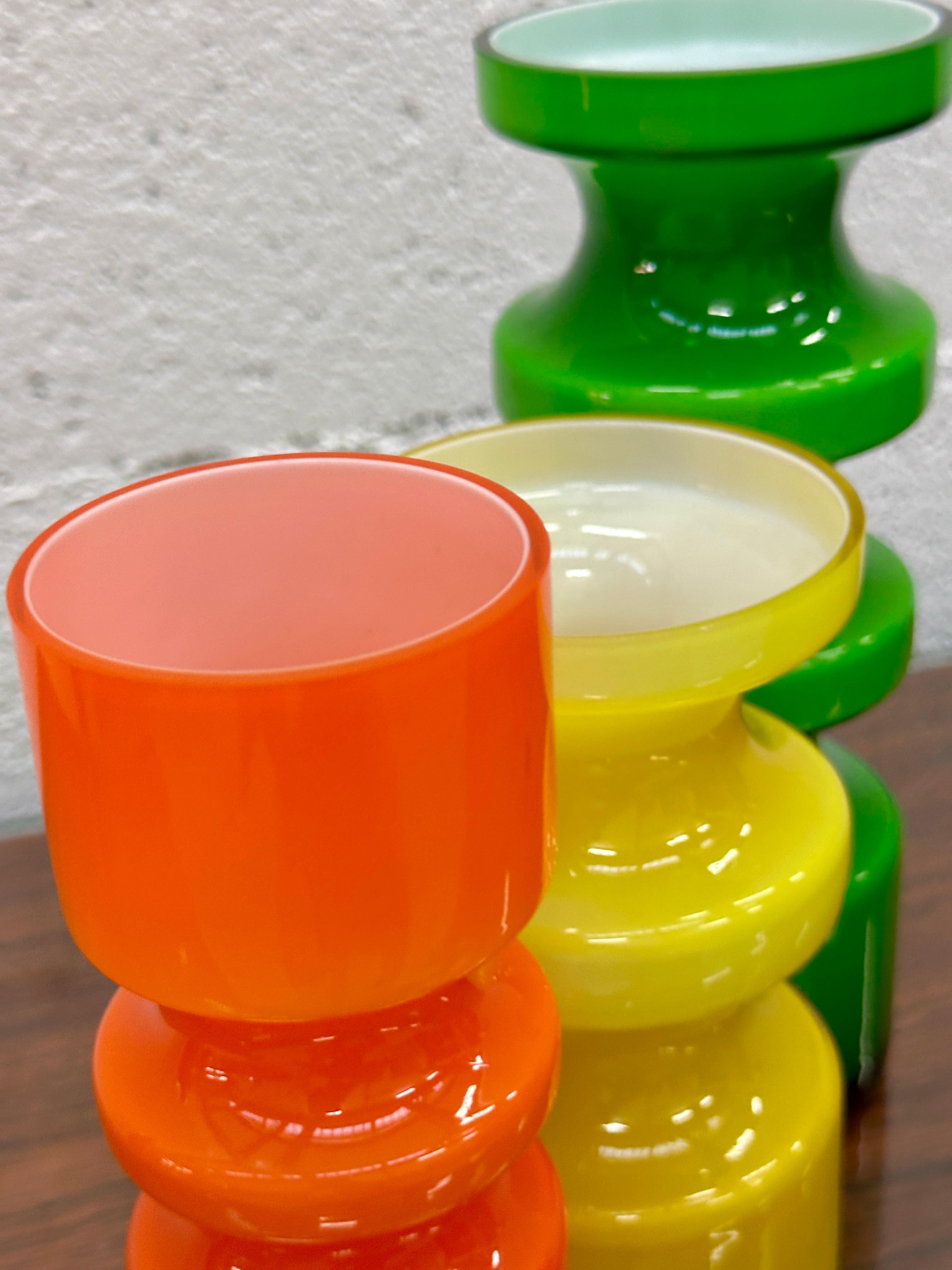 Scandinavian vases made by Alsterfors of Sweden designed by Per Olof Ström 1960 For Sale 3