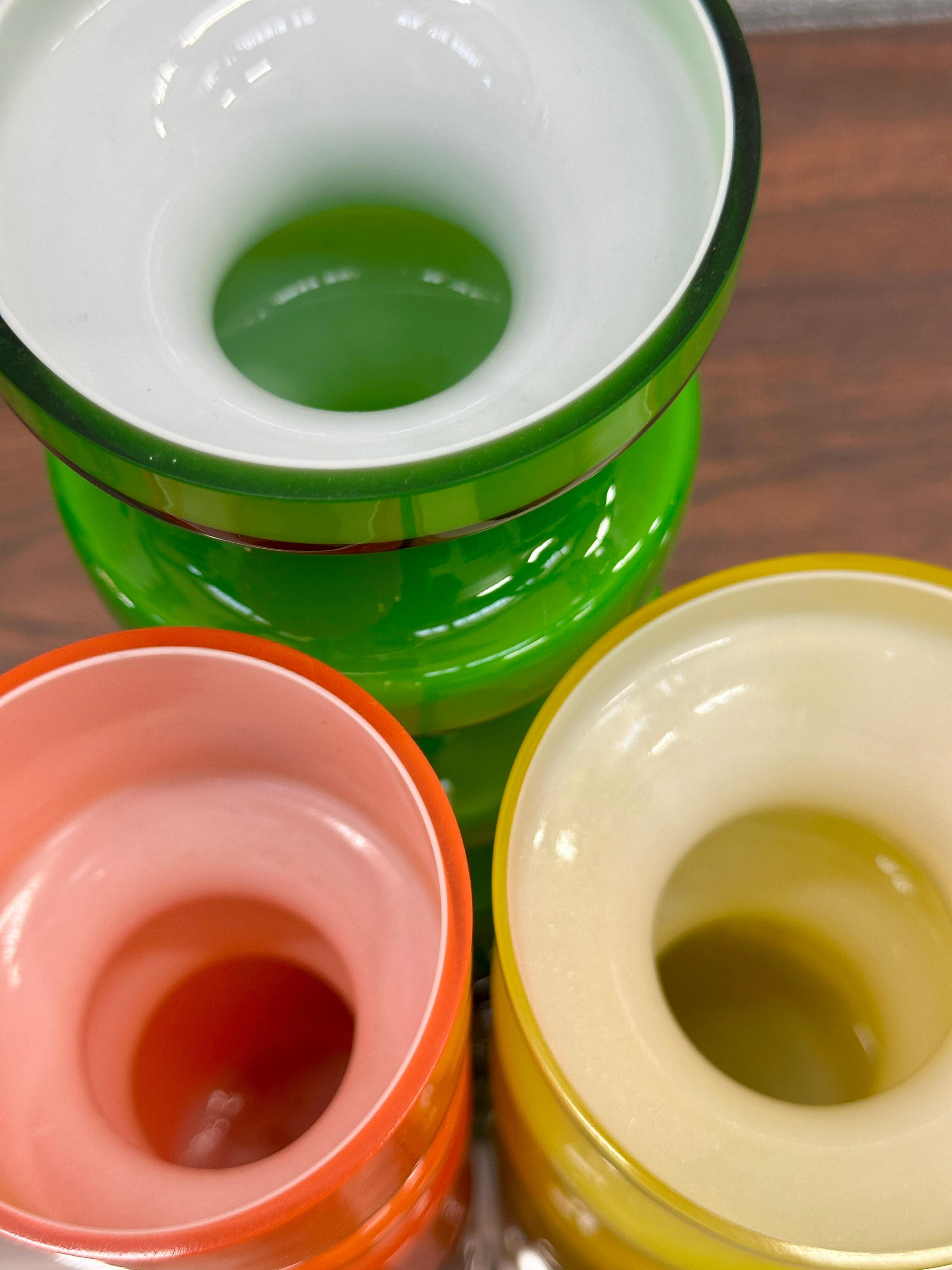 Mid-20th Century Scandinavian vases made by Alsterfors of Sweden designed by Per Olof Ström 1960 For Sale