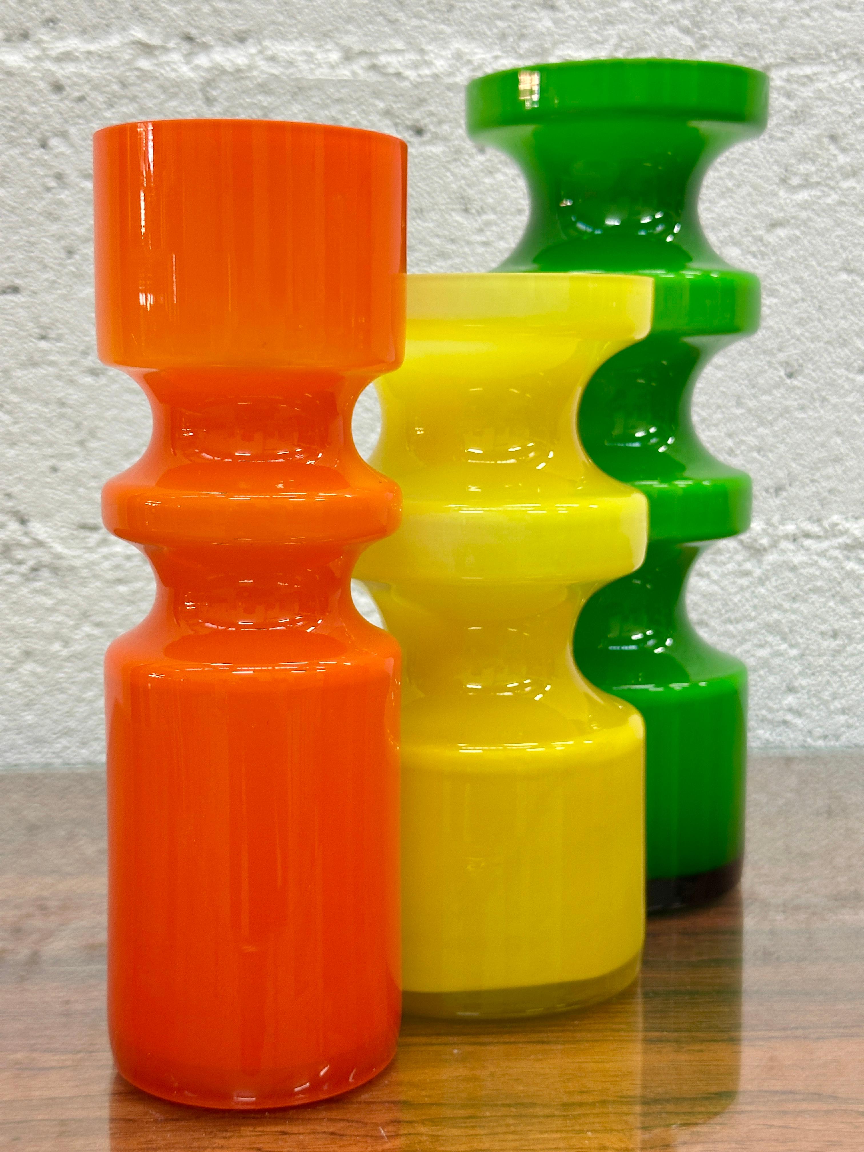 Scandinavian vases made by Alsterfors of Sweden designed by Per Olof Ström 1960 For Sale 2