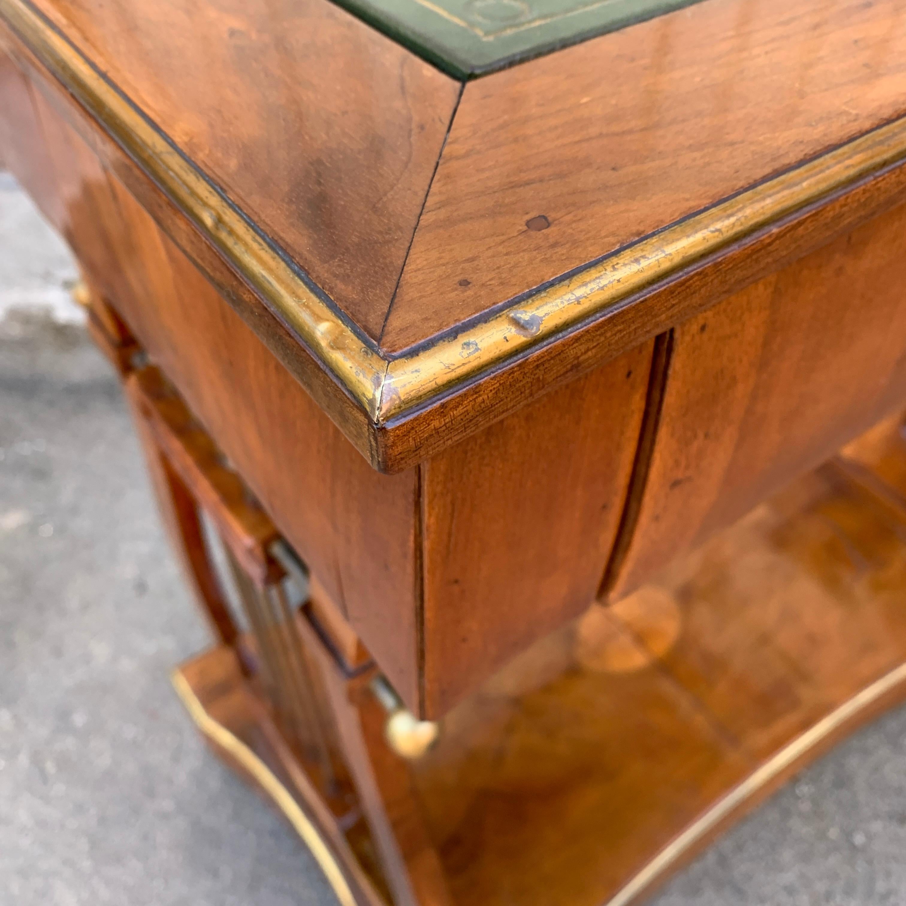 Scandinavian Veneered Biedermeier Writing Desk with Lyres For Sale 11