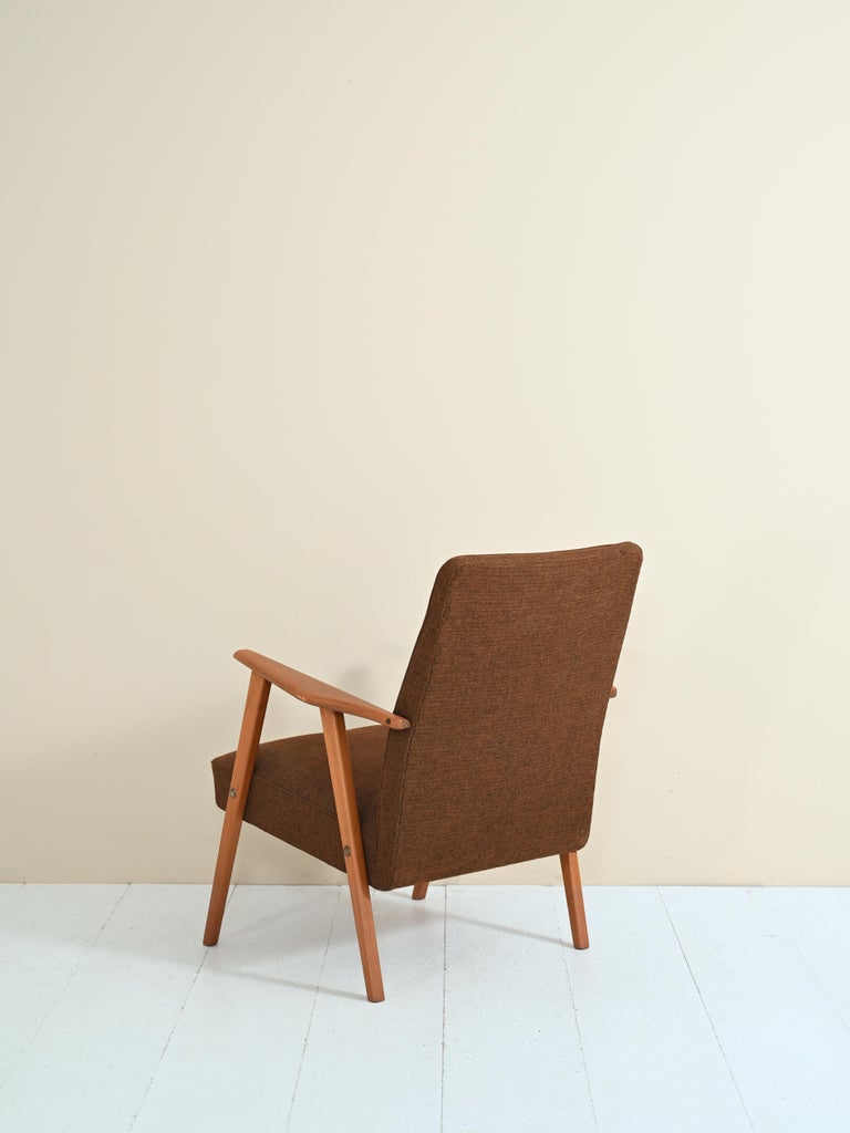 Scandinavian Vintage 1960s Armchair In Good Condition For Sale In Roncadelle, BS