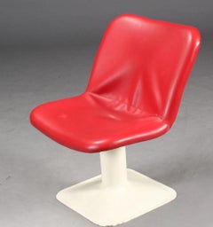 Scandinavian Vintage Red Chair by Yrjö Kukkapuro for Lænestol