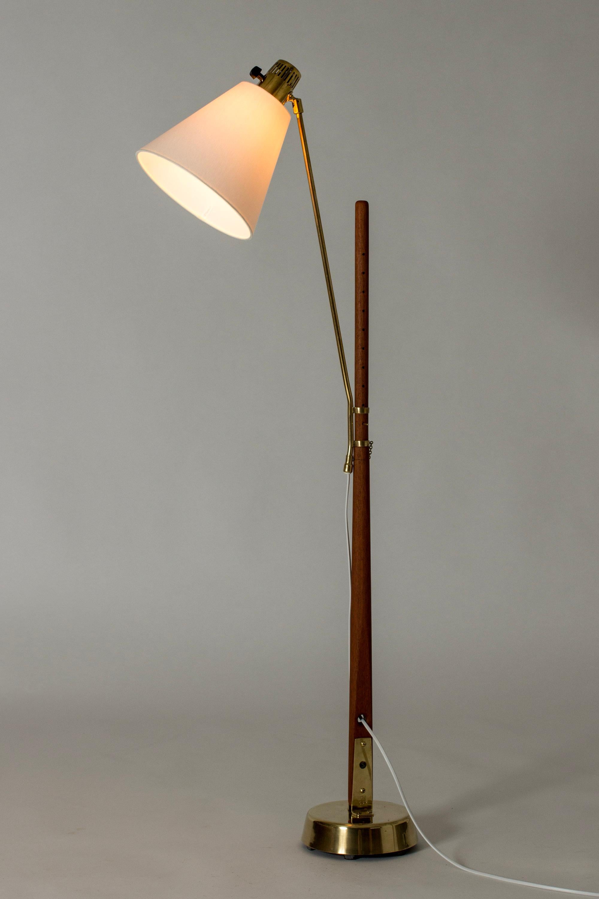 Scandinavian Modern Scandinavian Vintage Floor Lamp by Hans Bergström, Ateljé Lyktan, Sweden, 1950s For Sale