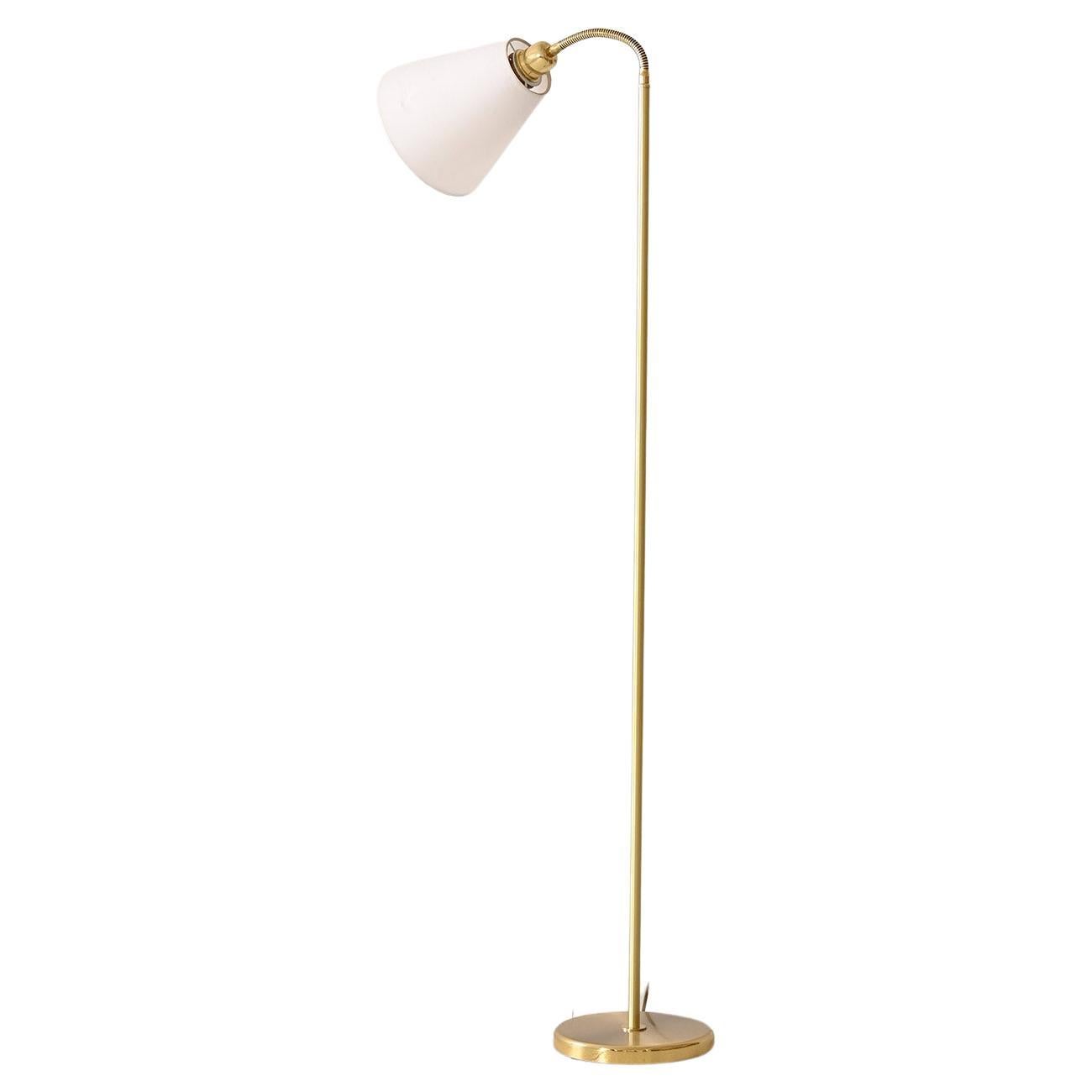 Vintage gold floor lamp For Sale at 1stDibs