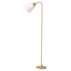 Scandinavian vintage gold floor lamp