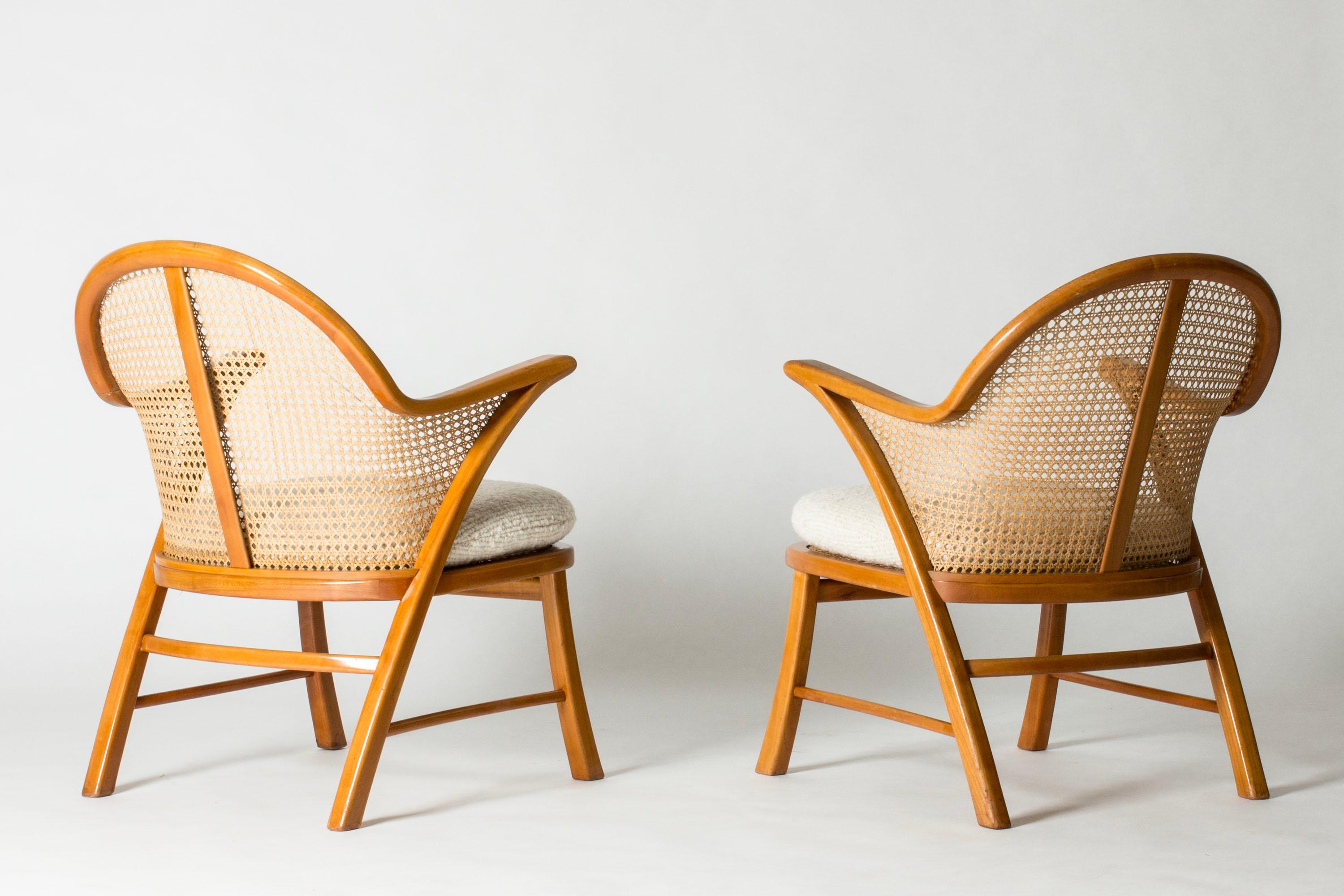 Scandinavian Modern Scandinavian Vintage Lounge Chairs attributed to Frits Schlegel, Denmark, 1940s For Sale
