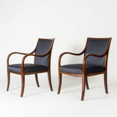 Scandinavian Vintage Lounge Chairs by Frits Henningsen, Denmark, 1940s