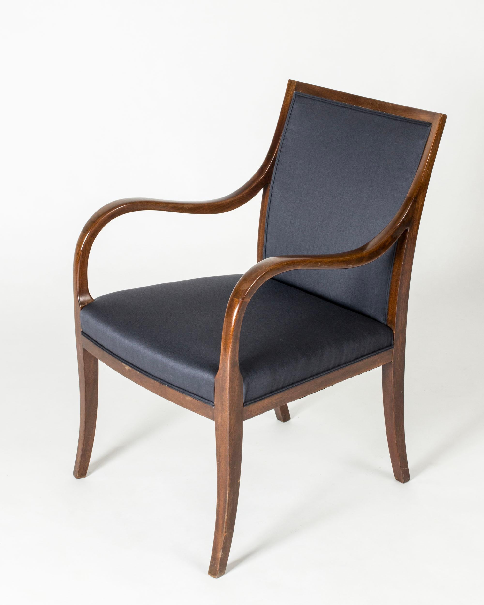 Skandinavische Vintage-Loungesessel von Frits Henningsen, Dänemark, 1940er Jahre (Skandinavische Moderne) im Angebot