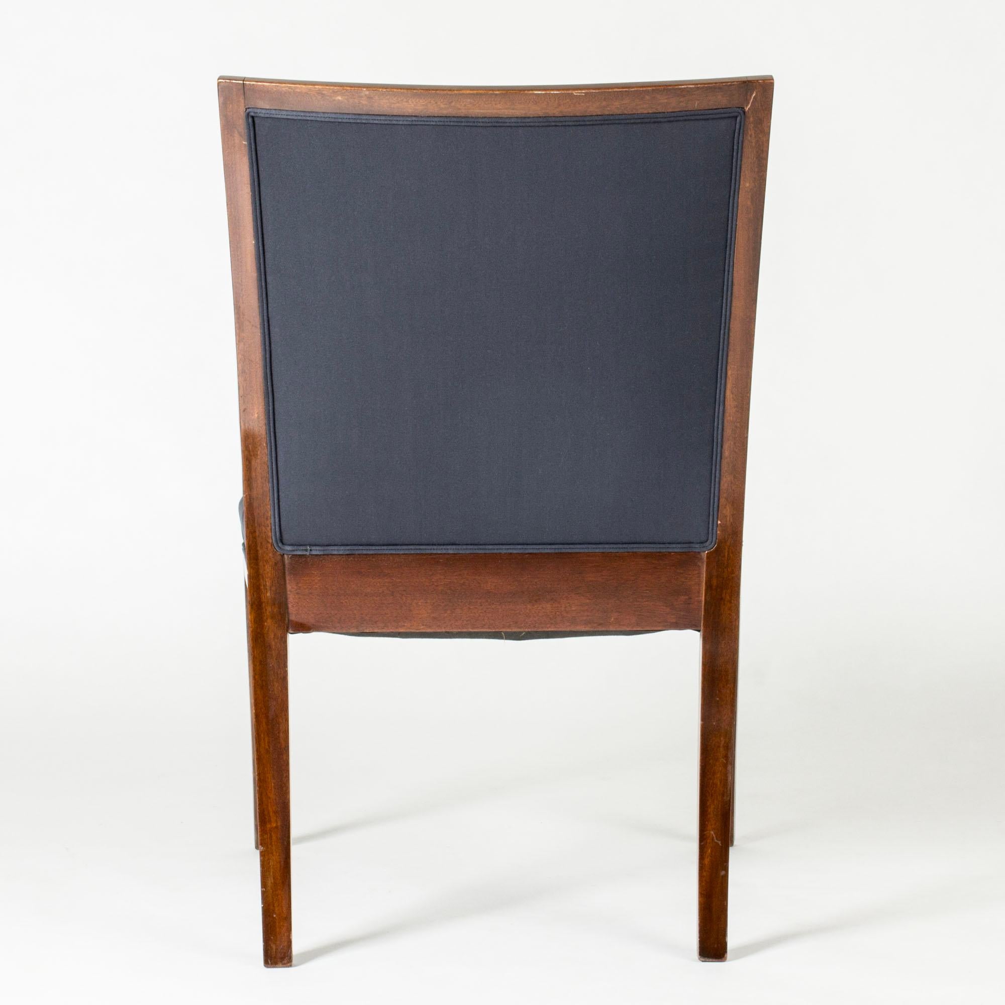 Skandinavische Vintage-Loungesessel von Frits Henningsen, Dänemark, 1940er Jahre (Mahagoni) im Angebot