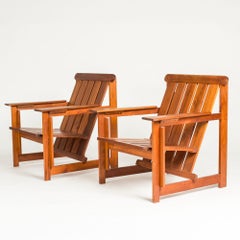 Chaises longues ou chaises de pont scandinaves Vintage de HI-gruppen, Suède, années 1960