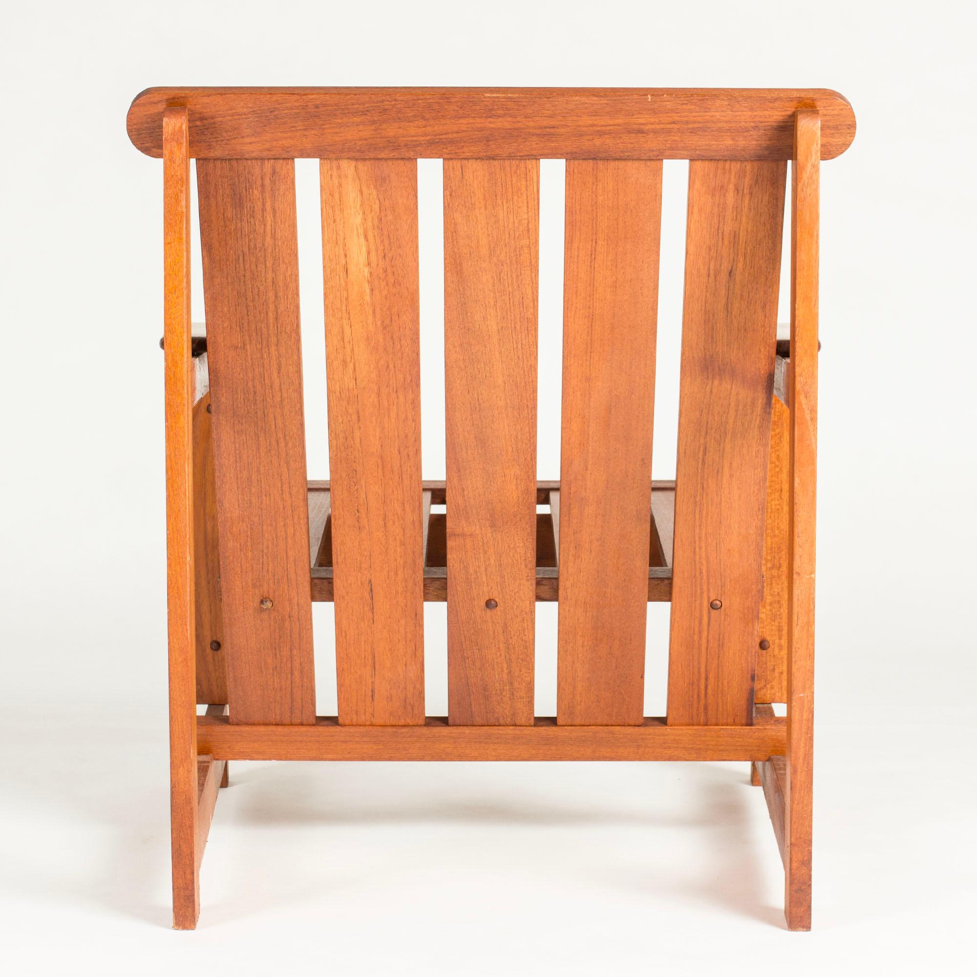 Teak Scandinavian Vintage Lounge or Deck Chairs from HI-gruppen, Sweden, 1960s For Sale