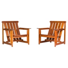 Scandinavian Vintage Lounge or Deck Chairs from HI-gruppen, Sweden, 1960s