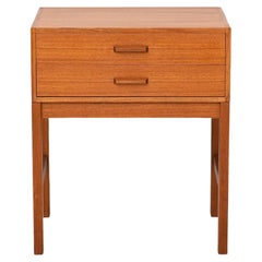 Scandinavian Vintage Nightstand with Two Drawers