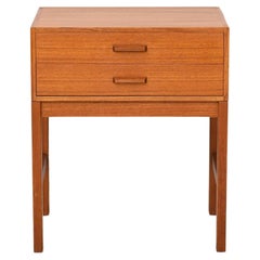 Scandinavian Retro Nightstand with Two Drawers