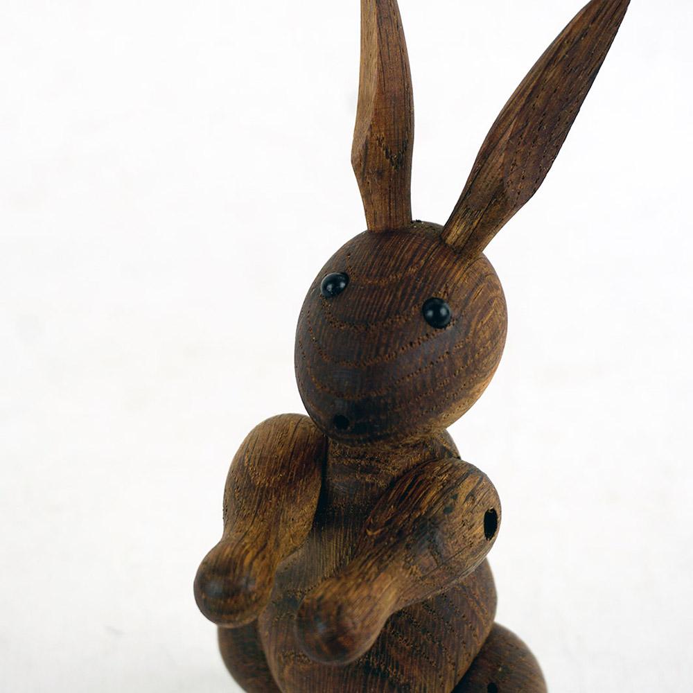 Danish Scandinavian Vintage Oak Rabbit by Kay Bojesen Denmark For Sale