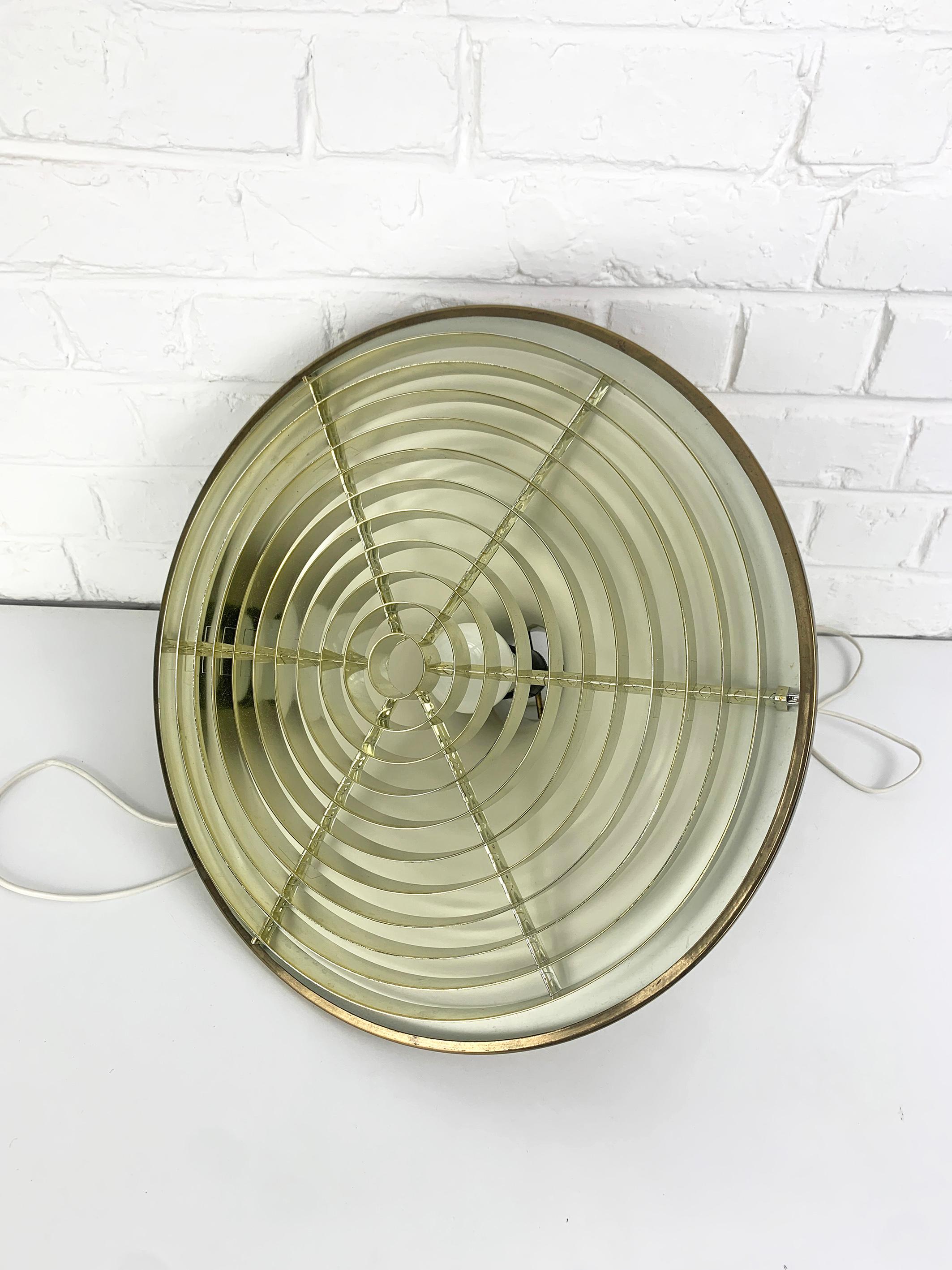Lampada a sospensione vintage scandinava in ottone di Rex Lennart per Ikea, 1972 in vendita 4