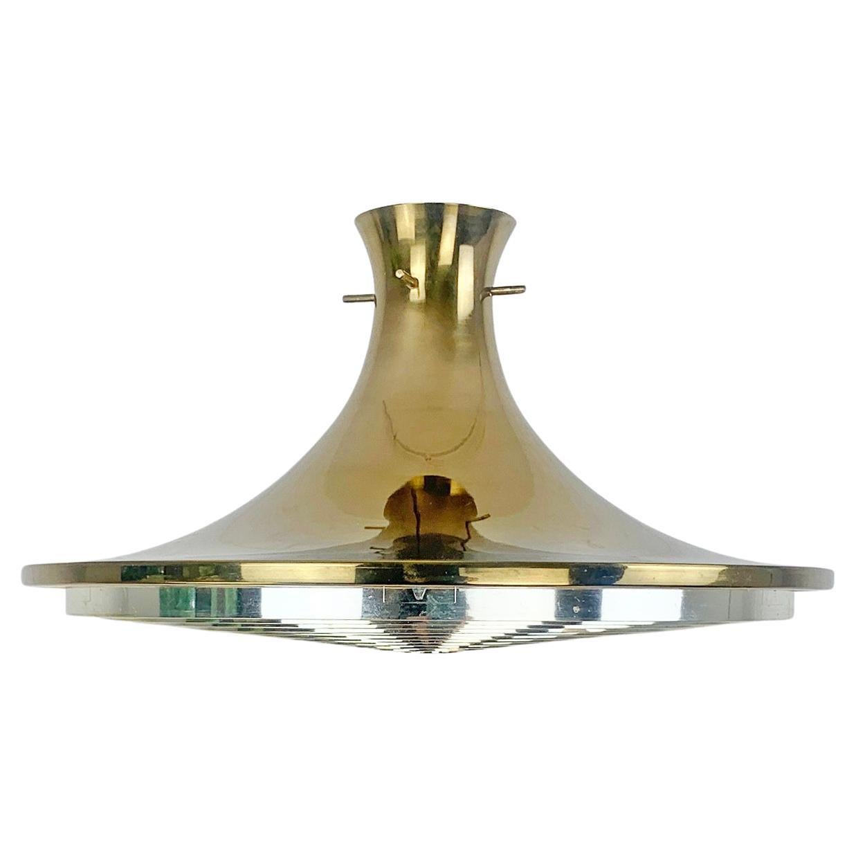 Scandinavian Vintage Pendant lamp in Brass by Rex Lennart for Ikea 1972 For Sale at 1stDibs